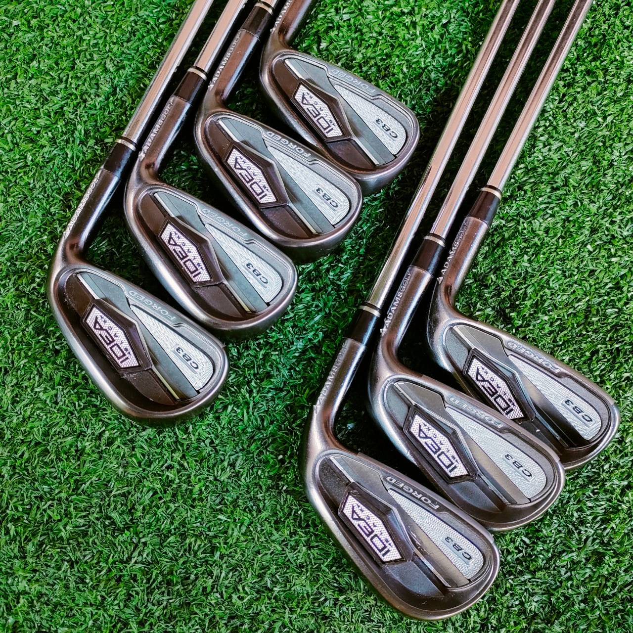 ADAMS IDEA BLACK CB3 IRONS มีเหล็ก 4 - 8 เเละ PW GW ก้าน KBS TOUR 90 สุุดๆชุดนี้ เหล็ก FORGED CAVITY ก้าน KBS แน่นๆ แบรนด์ ADAMS คุณภาพสูงมากๆ ไม้กอล์ฟมือสอง ของแท้ BY NakaraLuxurious
