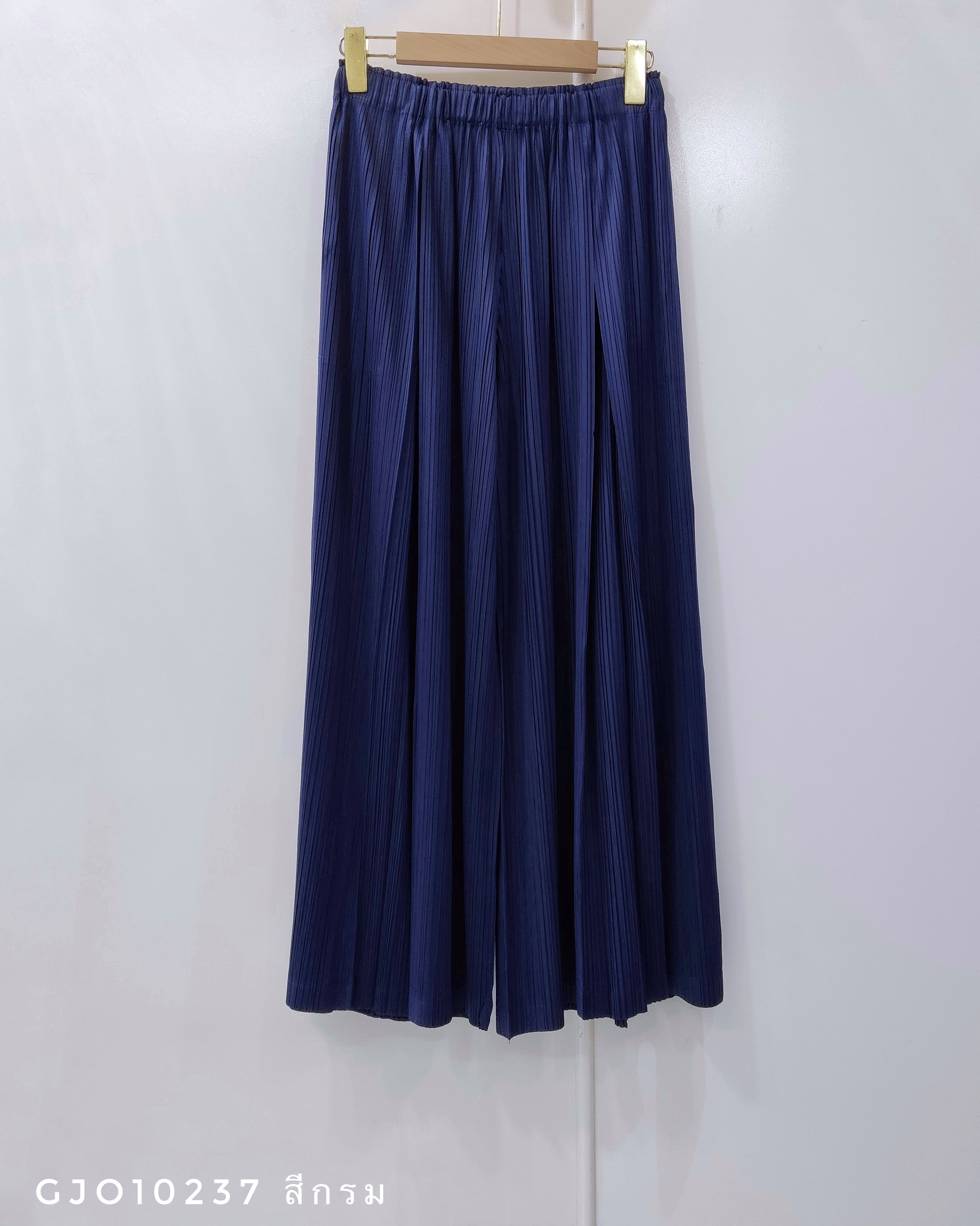 ยาว36นิ้ว! 2MUAY รุ่น GJO10237 กางเกงพลีทคุณภาพ FLOWY WIDE LEG PLEATED PANT 9 สี FREE SIZE