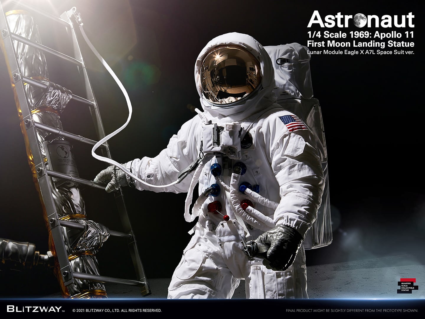 [สั่งจอง]BLITZWAY BW-SS-21101 1/4 : Astronaut Apollo 11