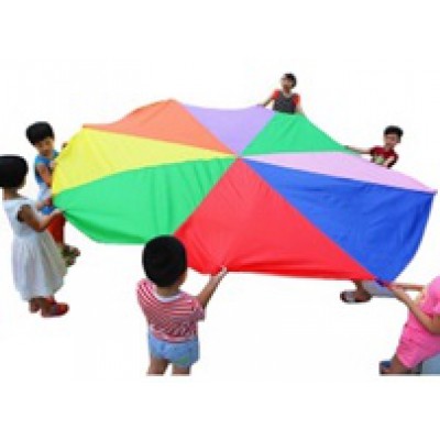 Parachute (พาราชูต) ผ้าร่มสีรุ้ง เส้นผ่าศูนย์กลาง 3 เมตร , ผ้าร่ม , ของเล่นเสริมพัฒนาการ, ของเล่น ,ผ้าสีรุ้ง , ของเล่นเสริมจินตนาการ