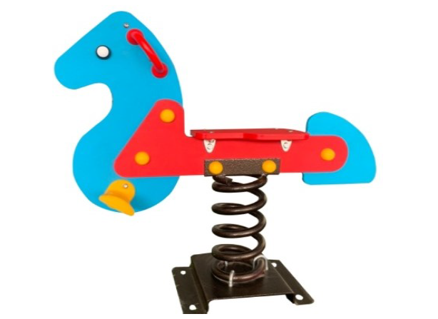 สปริงม้าสีฟ้า, สปริงโยกเยก,ของเล่นเสริมพัฒนาการ,กล้ามเนื้อมัดใหญ่,เครื่องเล่นเด็ก, เครื่องเล่นสนามกลางแจ้ง สินค้าพร้อมส่ง