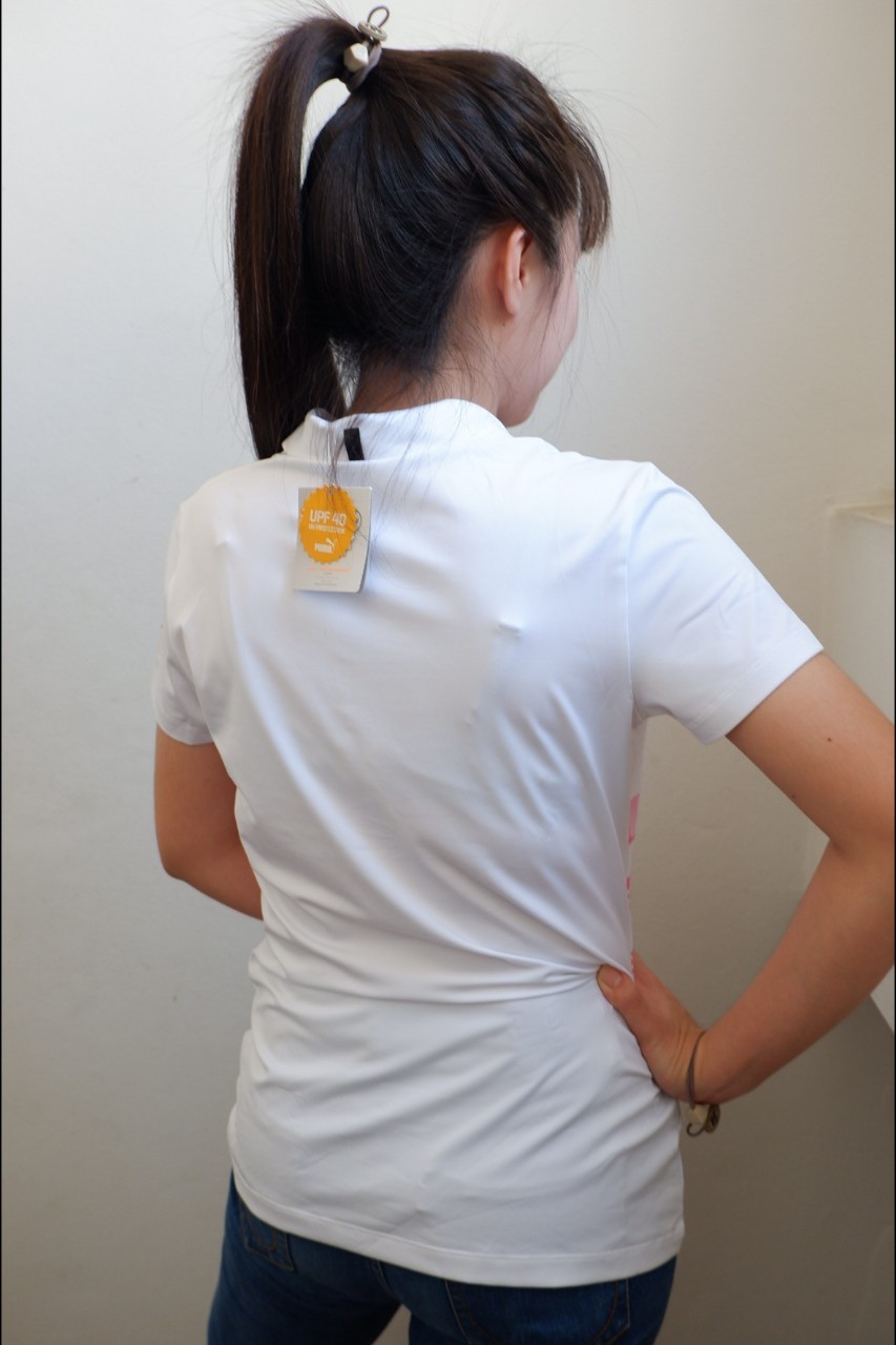 เสื้อกอล์ฟผู้หญิง GOLF POLO PUMA ROAD MAP PUMA WOMEN