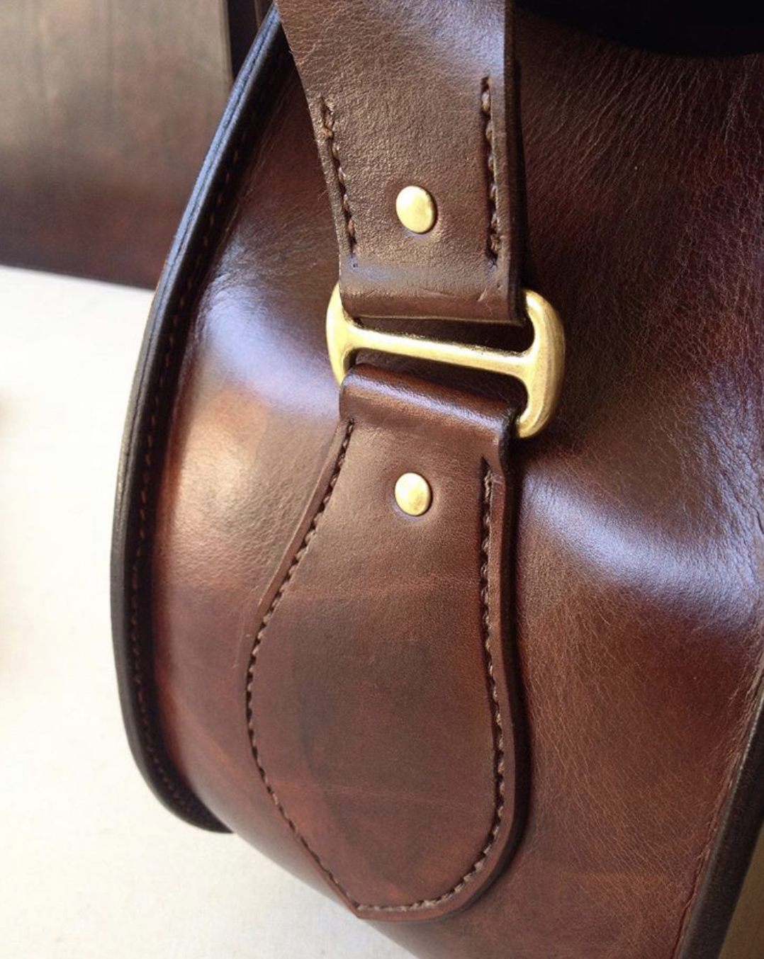 BR021 อะไหล่ทองเหลืองแท้ ตัวปรับสายกระเป๋า อุปกรณ์งานหนัง Leatherbrass **ราคาต่อชิ้น**