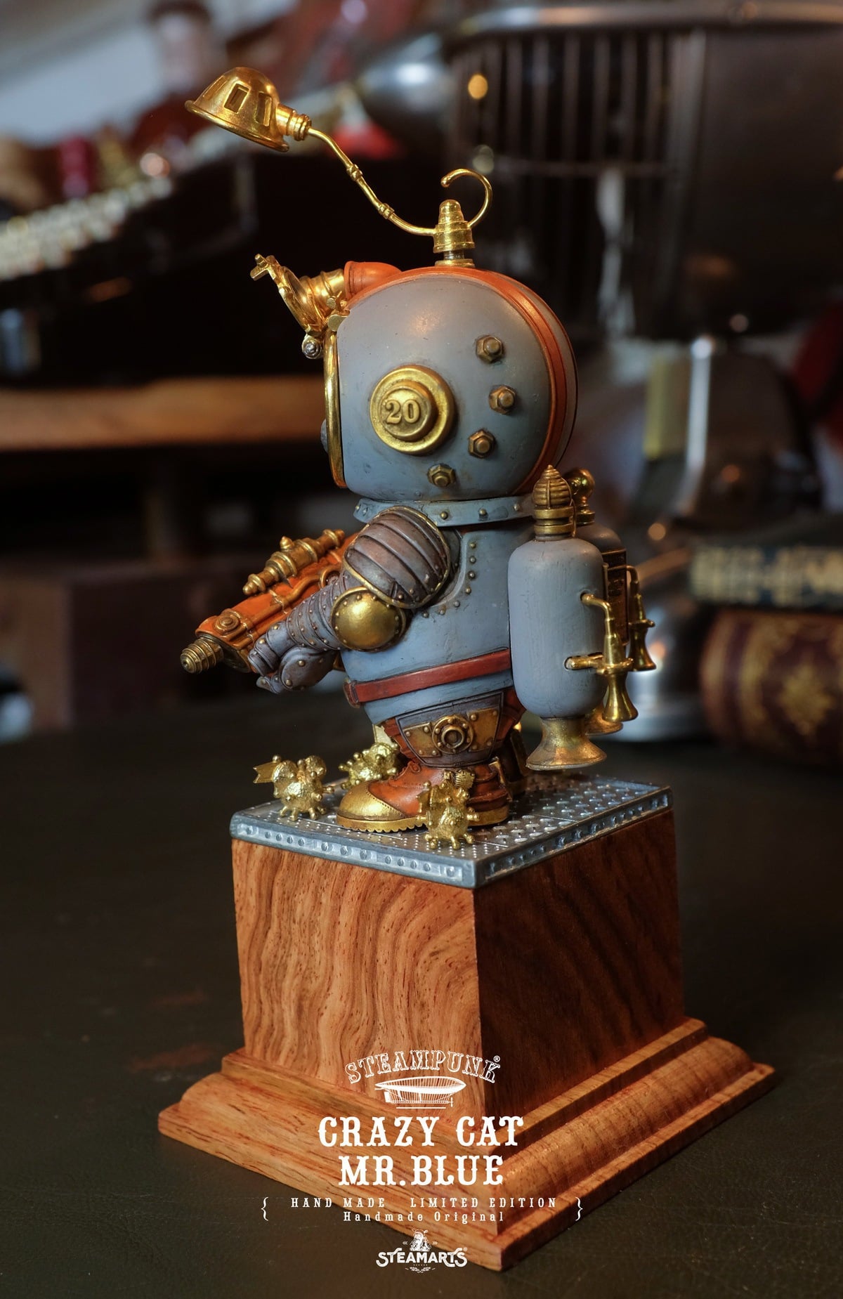 [สั่งจอง]STEAMARTS : CRAZY CAT MR.BLUE [Grey/Blue version]