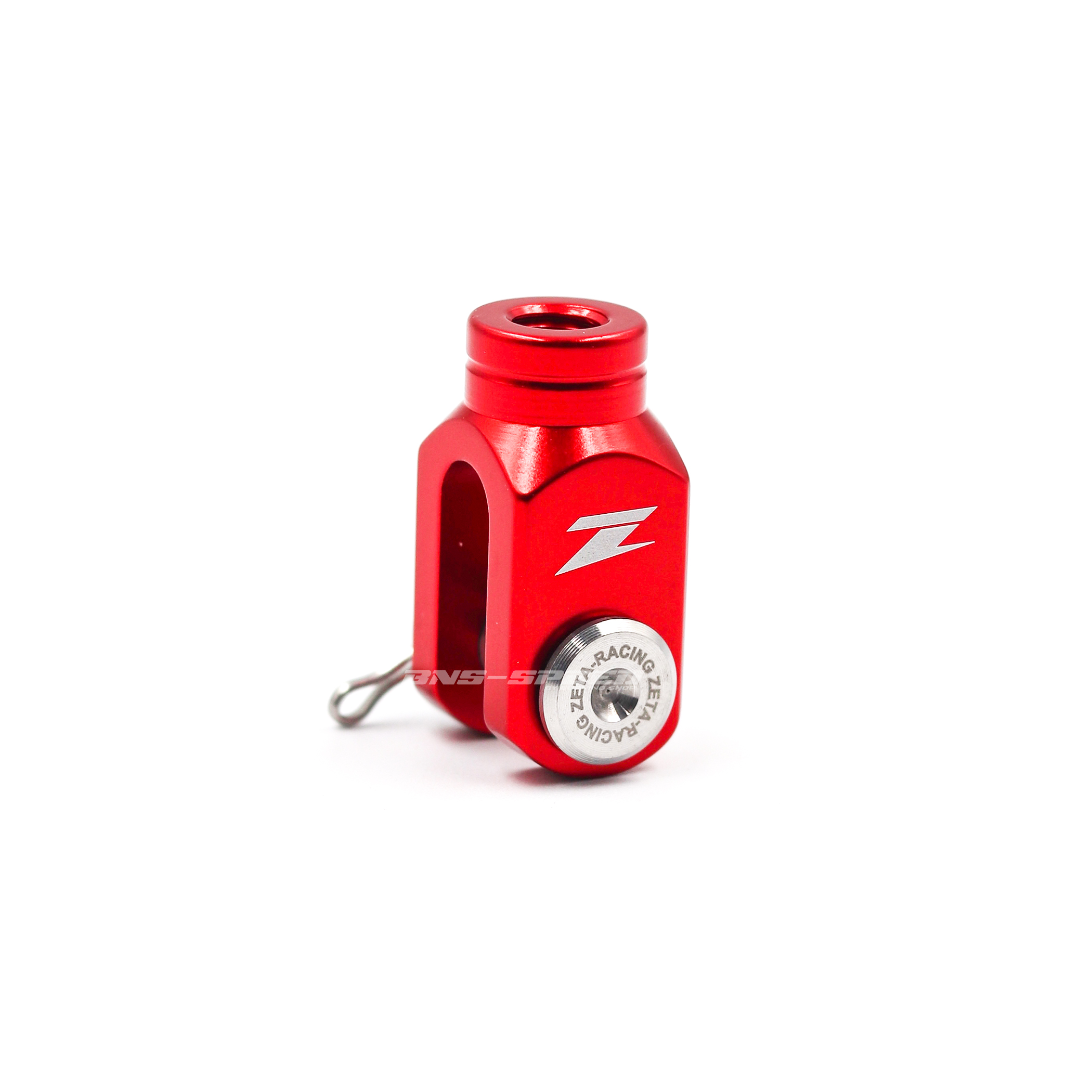 หูปั้มกระทุ้งเบรคหลัง ZETA Rear Brake Clevis KLX125/150/230/250/300, DRZ400 Red