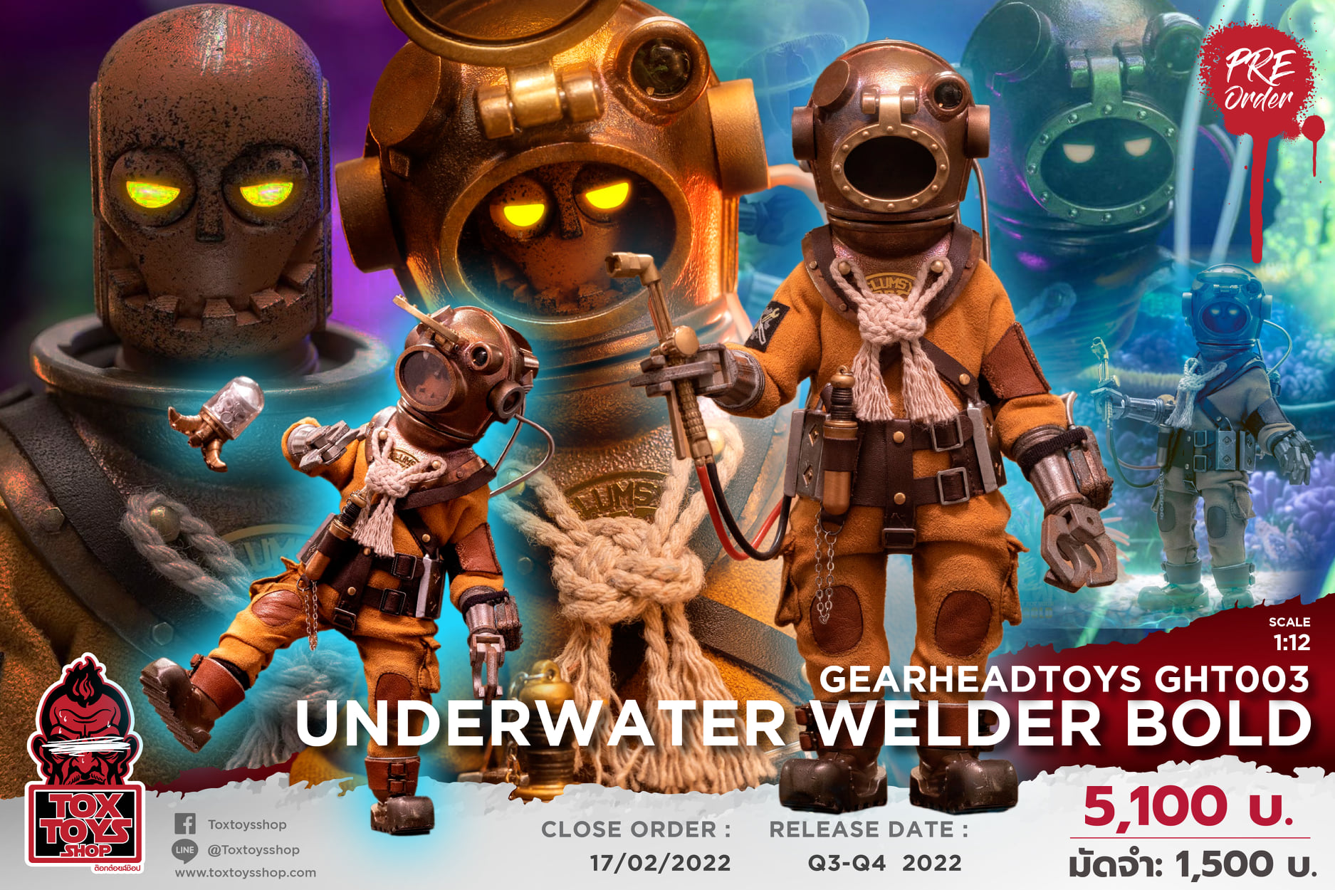 [สั่งจอง]GearheadToys GHT003 : Underwater welder Bold