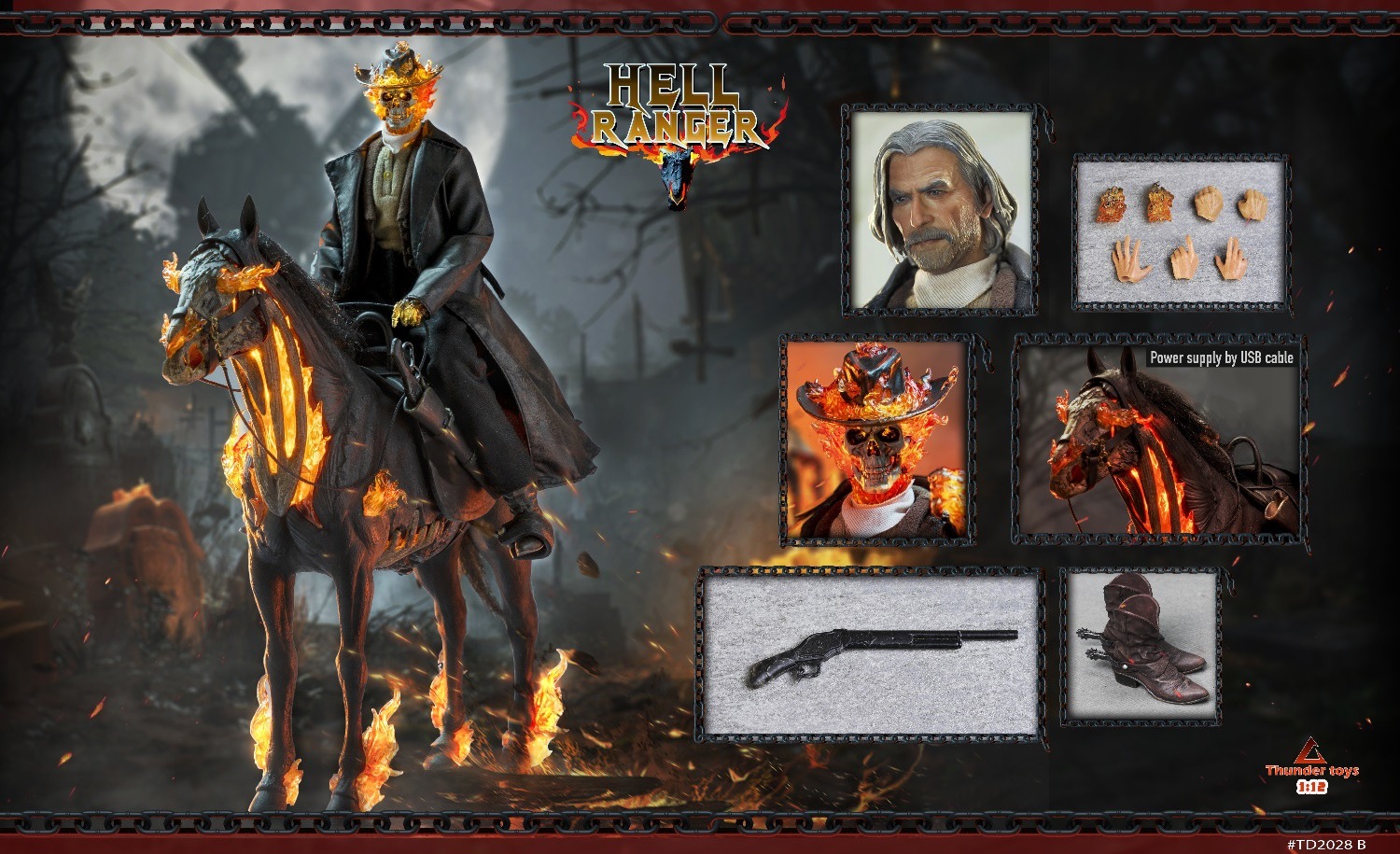 [สั่งจอง]Thunder Toys TD2023 : 1/12 Hell Ranger