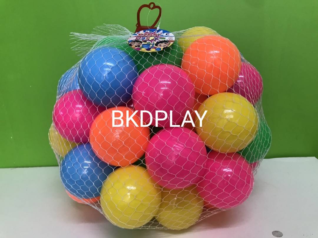 ลูกบอลบ้านบอล มี มอก.ลูกบอล7.5ซม. คละสี สีสดใส ราคาต่อ100 ลูก ลูกบอลบ่อบอล (3นิ้ว) ลูกบอลในห้าง พลาสติกหนา ทนทาน สีสดสวย