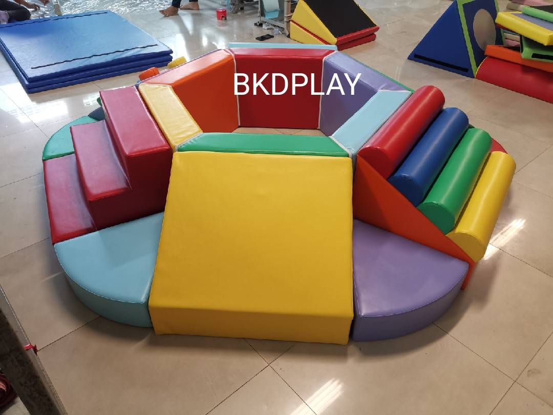 ชุดปีนป่ายหกเหลี่ยมรวมบ่อบอล ภูเขานุ่มนิ่ม, บ่อบอลนุ่ม เบาะนุ่ม ของเล่นเสริมพัฒนาการ สินค้าราคาโรงงาน Soft play, indoorplayground เครื่องเล่นสนามในร่ม Kid Zone