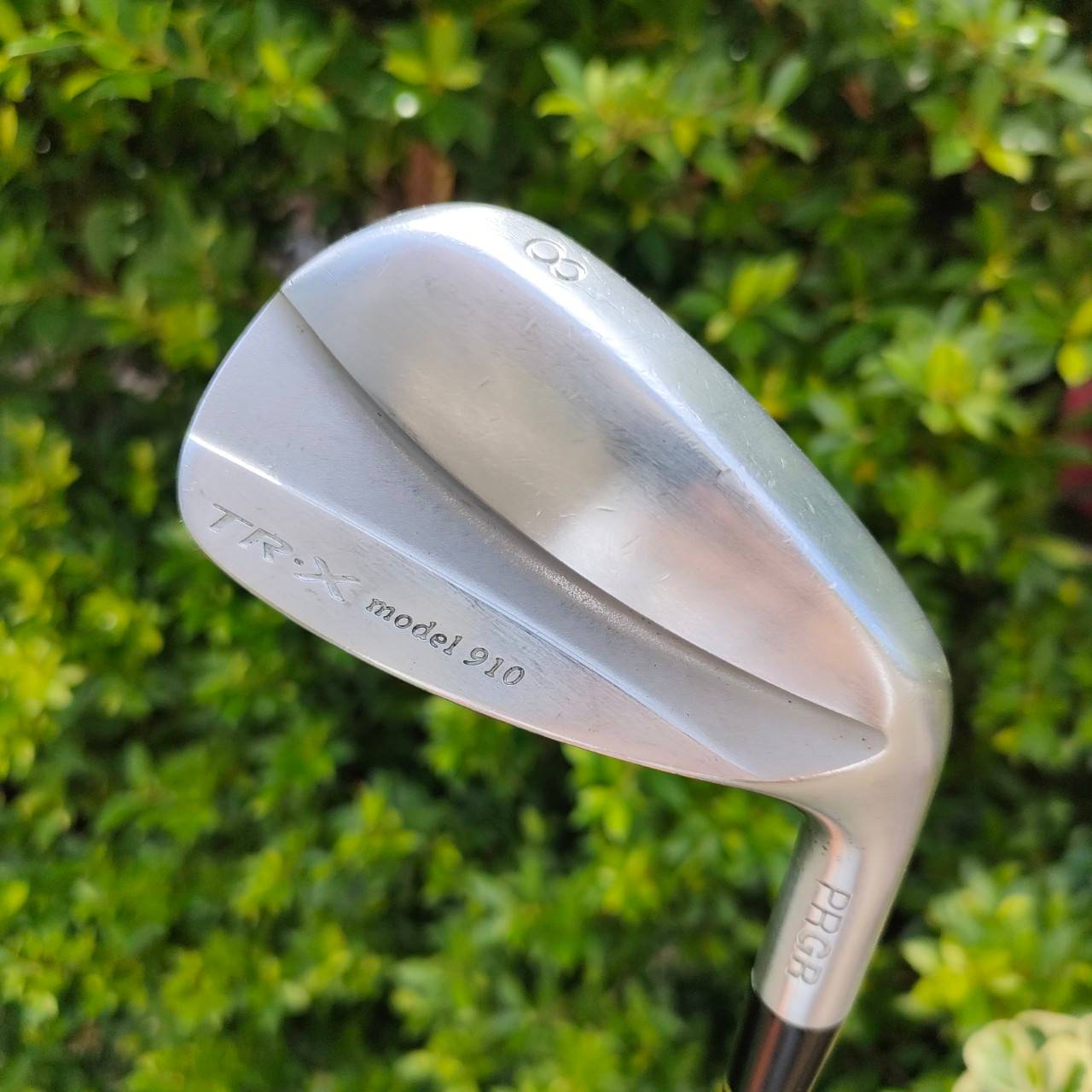 เหล็ก 8 PRGR TR-X MODEL 910 ก้าน PRGR TR-X FLEX R ตีง่ายมากเพราะด้านใน กลวงเป็น CAVITY ทรงสวยมาก!! ไม้กอล์ฟมือสอง ของแท้ BY NakaraLuxurious