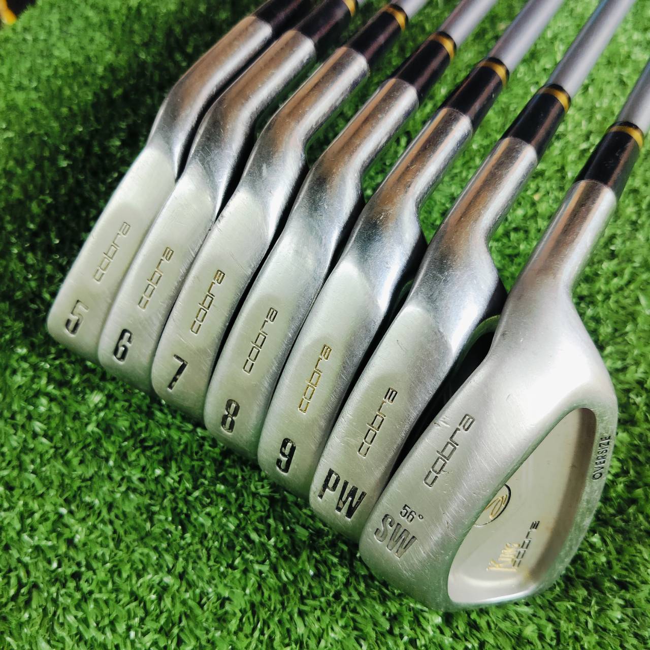 ชุดเหล็ก KING COBRA มีเหล็ก 5-9 PW SW ก้านกราไฟต์ COBRA FLEX R ใบใหญ่ OVERSIZE ตีได้ระยะ และตีไกลแบบสุดๆ ไม้กอล์ฟพรีเมี่ยมมือสองญี่ปุ่น ของแท้ By NakaraLuxurious