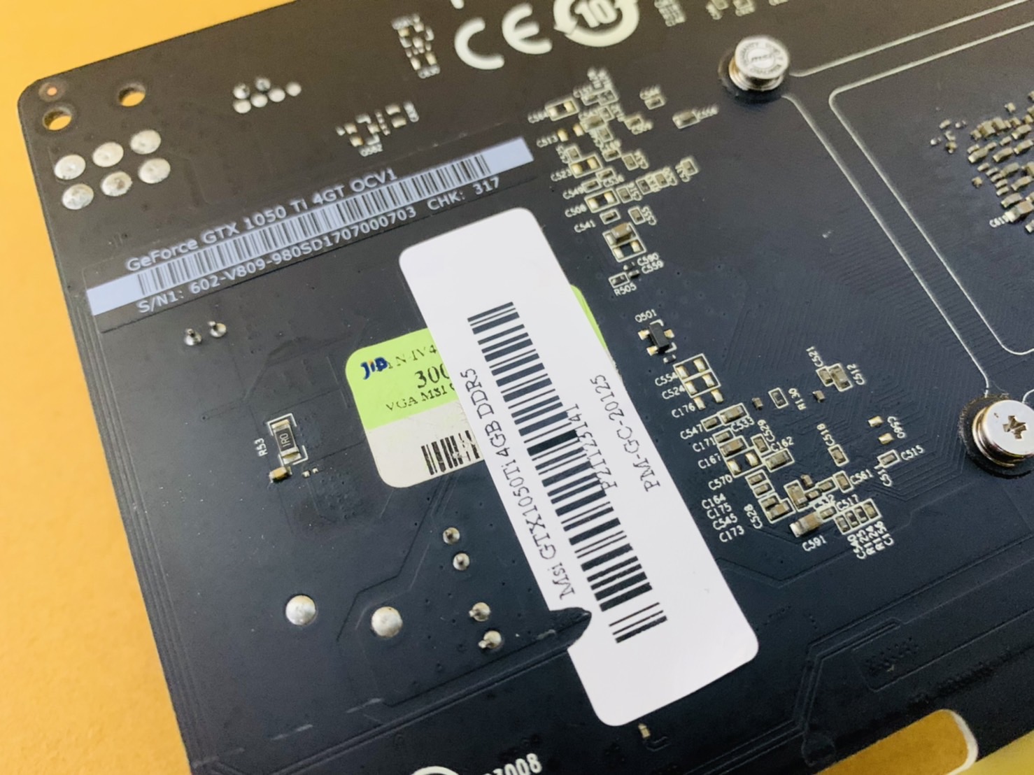การ์ดจอ Msi GTX1050Ti 4GB DDR5