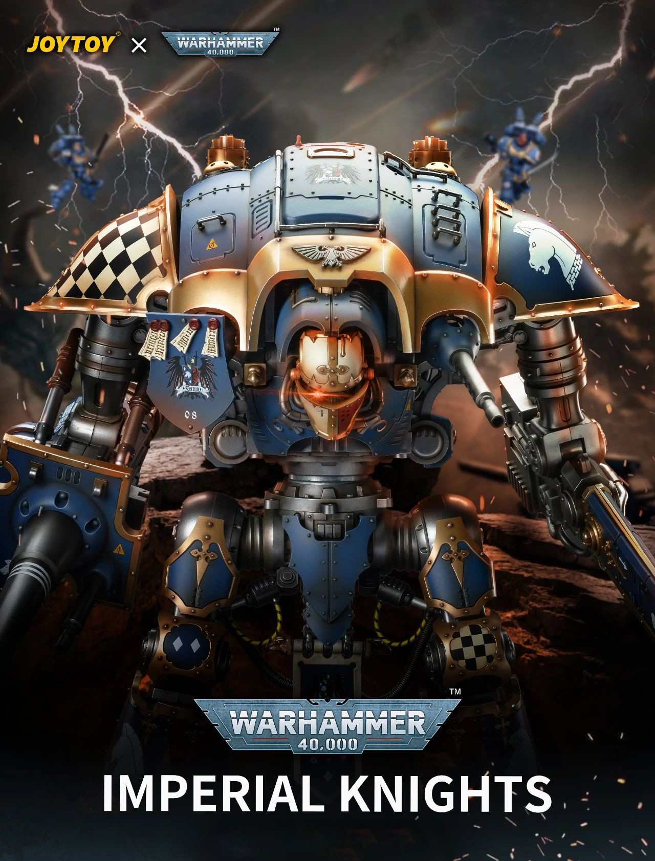 [พร้อมส่ง] Joy toy JT9299 1/18 : Imperial Knights House Terryn Knight Paladin