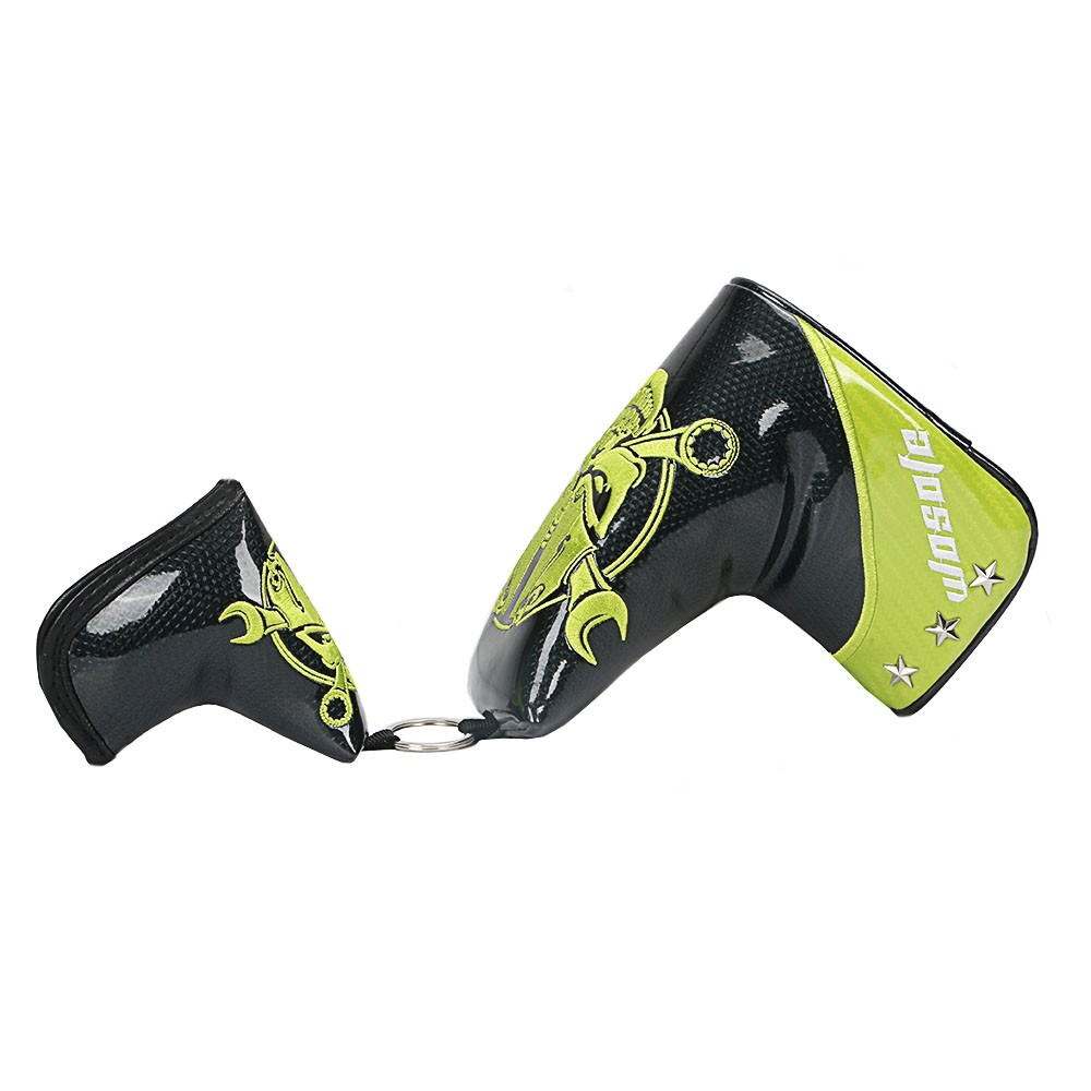 ปลอกหุ้มหัวไม้กอล์ฟ ปลอกหุ้มหัวไม้พัตเตอร์ COVER PUTTER WOSOFE G-0098 ลายกระโหลกหนังแก้วคุณภาพสูง!!