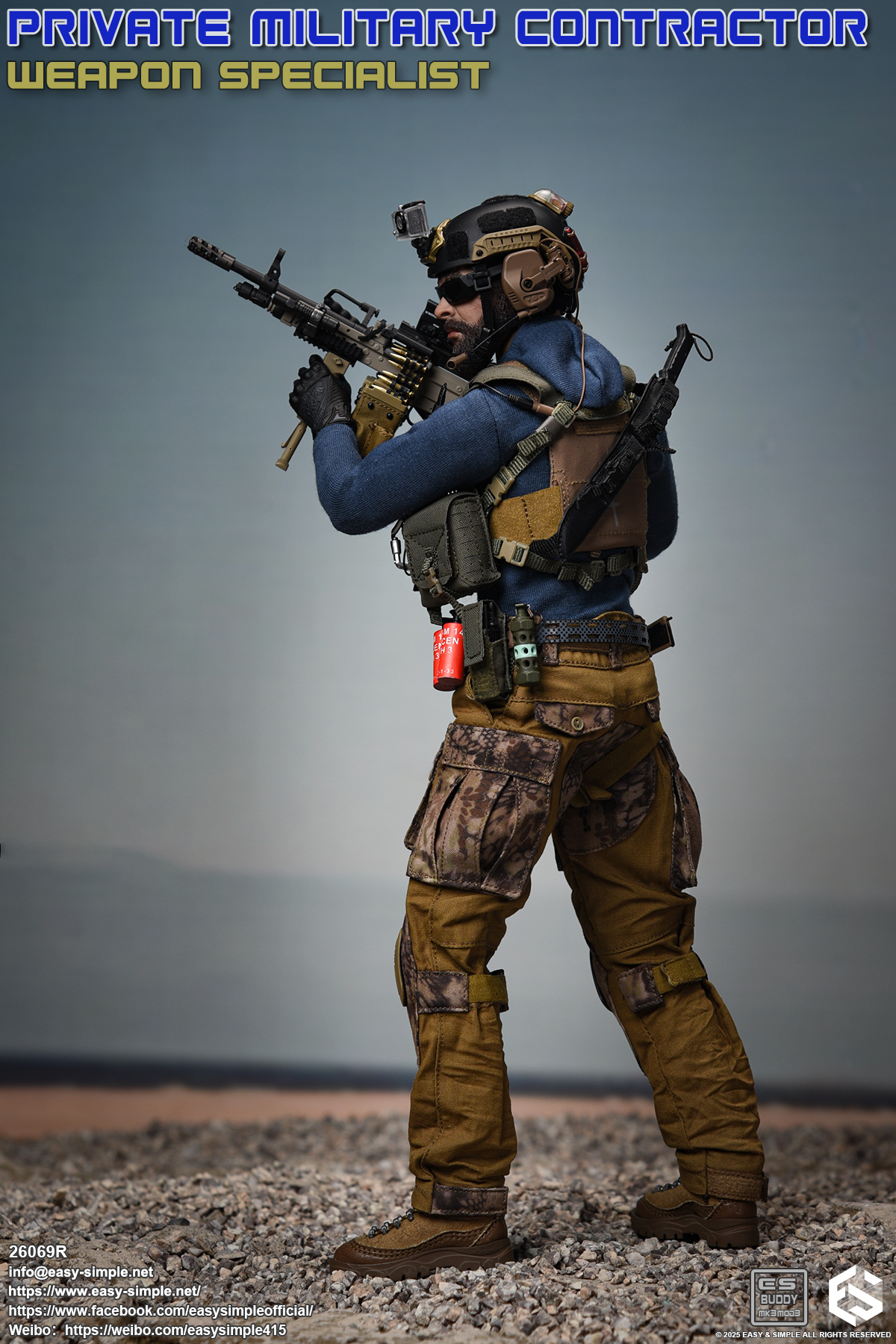 [สั่งจอง] Easy&Simple ES 26069R 1/6 : Private Military Contractor Weapon Specialist