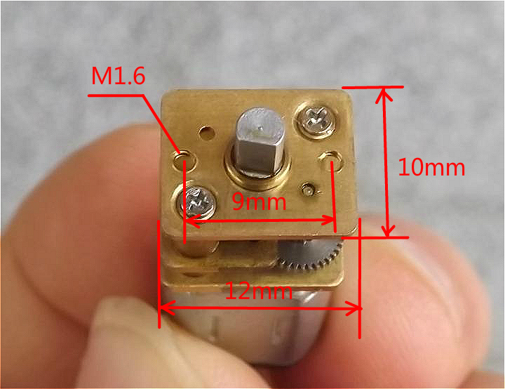 GA12-N20 Geared Motor Smart Car 6V Mini DC Geared motor 670-1200 rpm