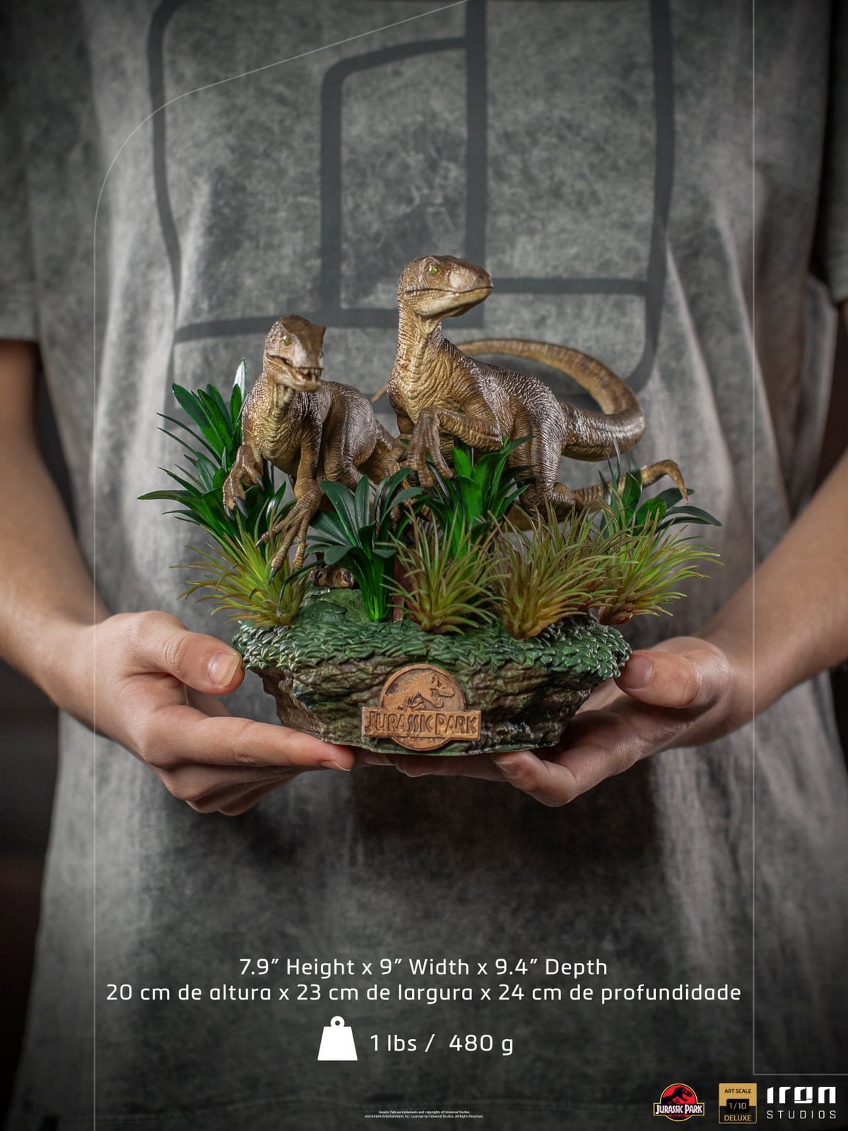 [สั่งจอง]Iron Studio 1/10 : Jurassic Park - Just The Two Raptors