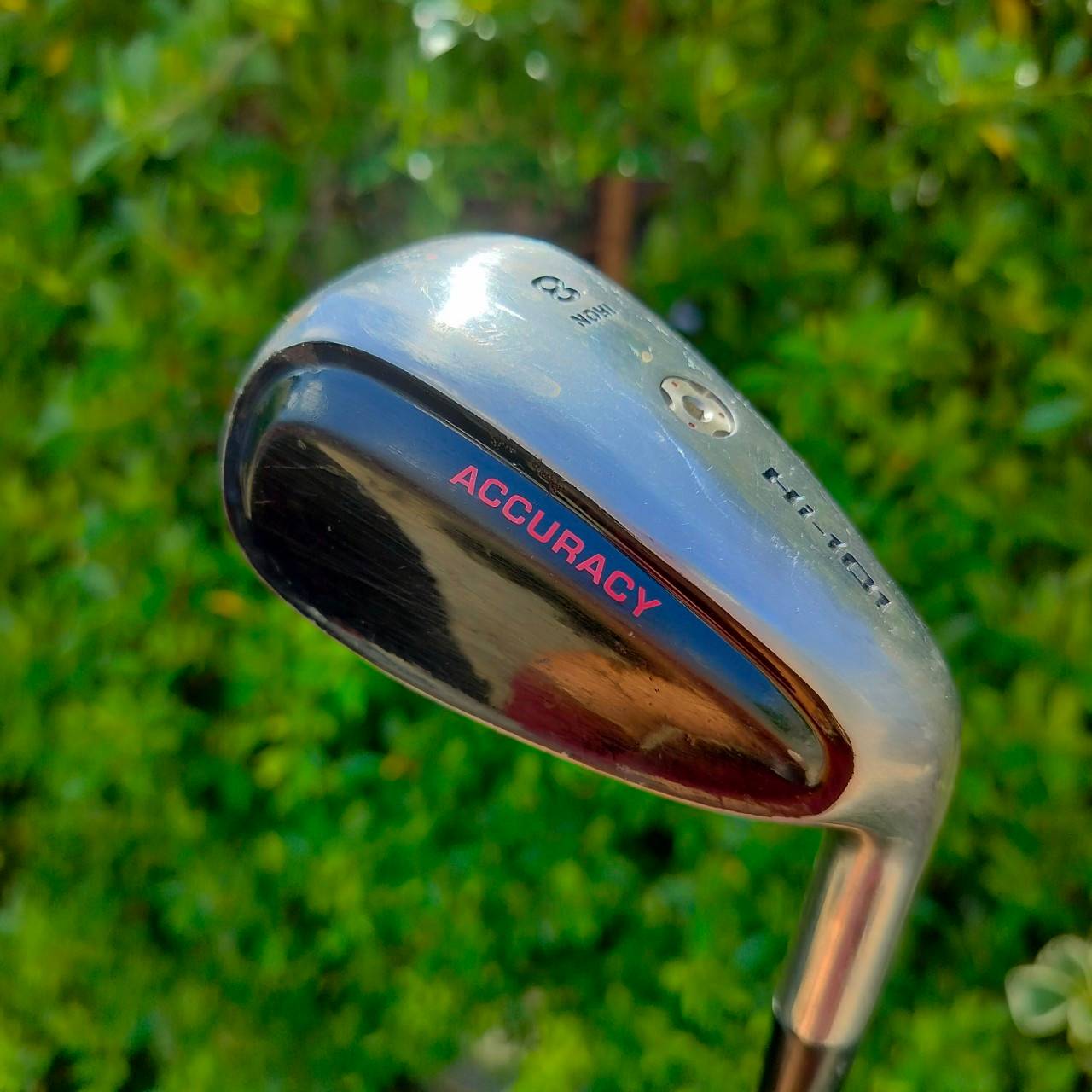 ชุดเหล็ก HI-101 ACCURACY มีเหล็ก 7-9 เเละ PW AW ก้าน VTB HYPER FLEX R เหล็กกึ่งไฮบริด เน้นตีง่าย ไกล และตรง ระยะจะมากกว่าเหล็กทั่วไปประมาณ 1 เหล็ก สภาพสวยเดิมๆ ไม้กอล์ฟมือสอง ของแท้ BY NakaraLuxurious