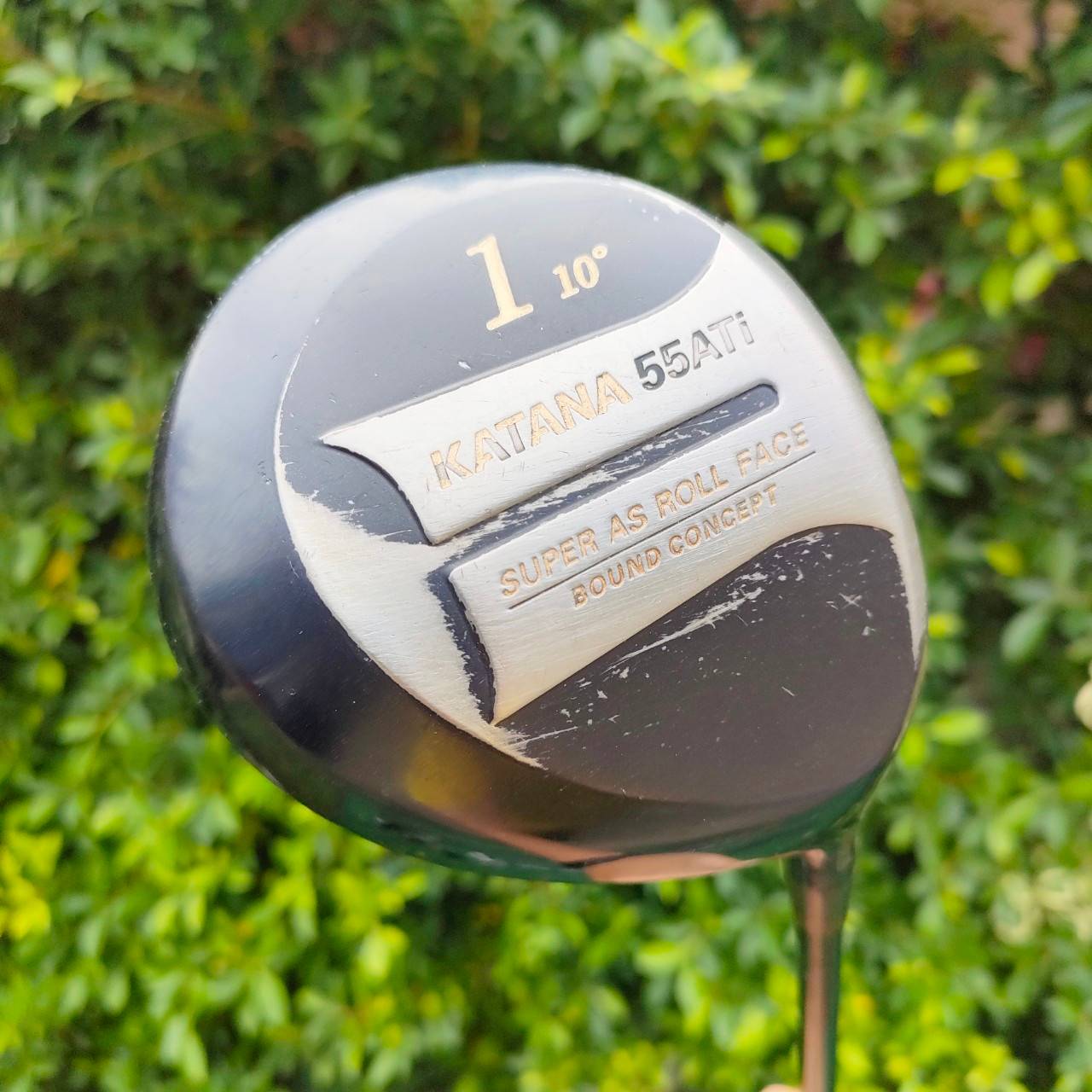 DRIVER KATANA 55ATI องศา 10 ก้าน GRAPHITE DESIGND FLEX R หน้าเด้งแบบมากๆ SUPER AS ROLL FACE BOUND CONCEPT !! ไม้กอล์ฟมือสอง ของแท้ BY NakaraLuxurious