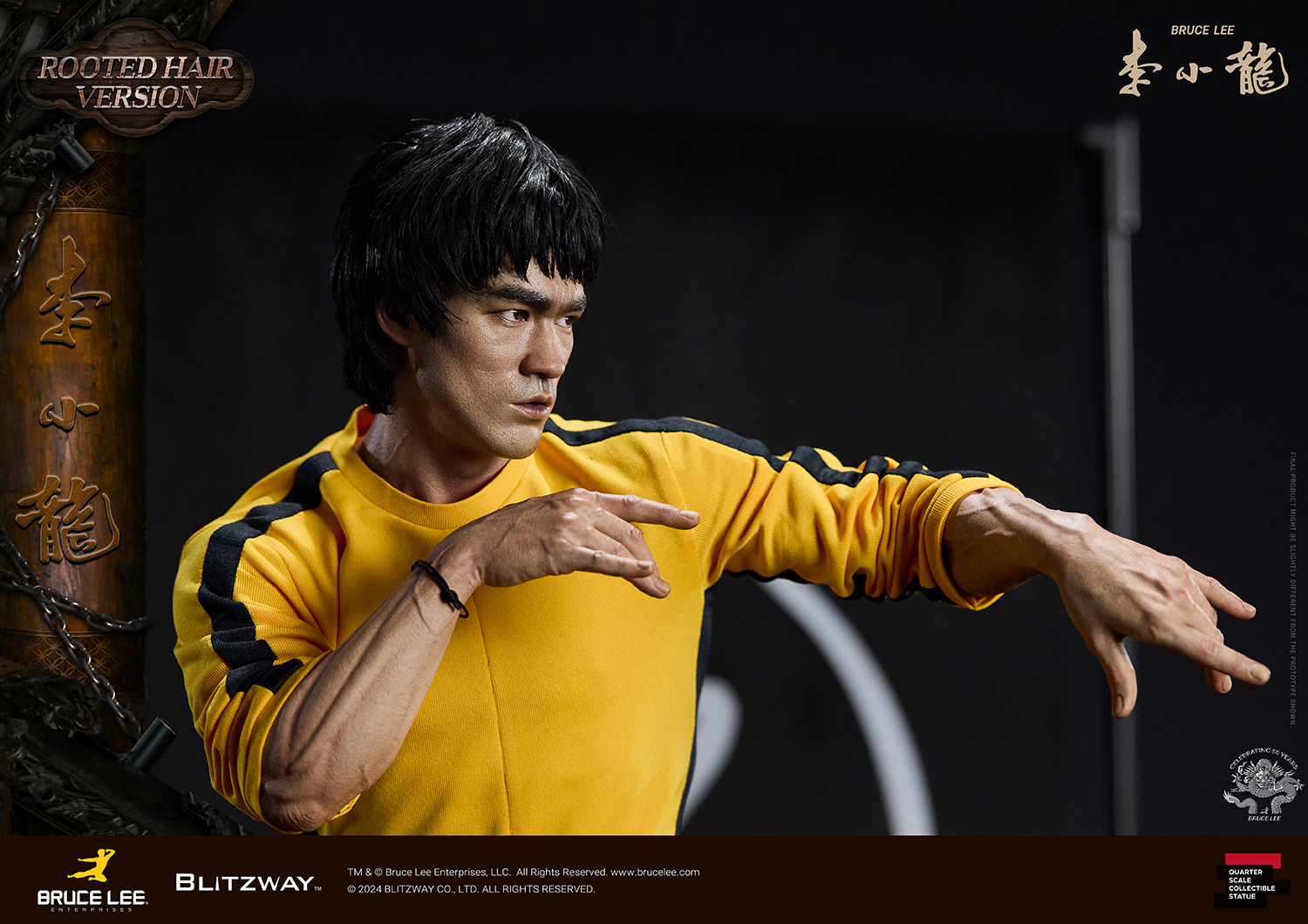 [สั่งจอง] Blitzway BW-SS-22401 1/4 : Bruce Lee Tribute 50th Anniversary Grafted Hair Version