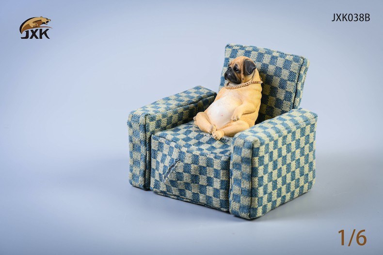 [สั่งจอง]JXK 1/6 JXK038A/B/C/D : Pug With Sofa Set