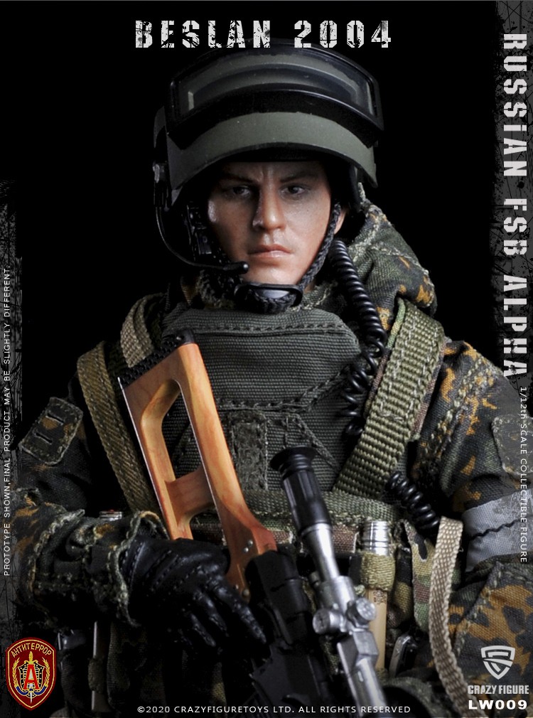 [สั่งจอง] Crazy Figure LW009 1/12 Russian alpha special forces sniper