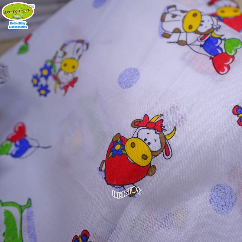 Babyplay เบบี้เพลย์ ผ้าอ้อมสาลู 2 ชั้นเกรดA ลายวัว 12 ผืน