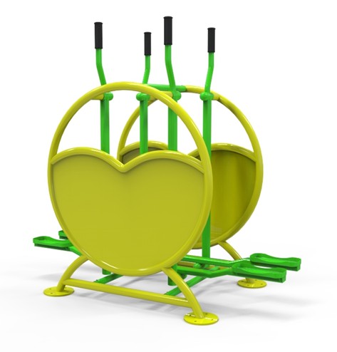 เครื่องออกกำลังกายข้อเข่า แบบคู่ ลานกีฬา อเนกประสงค์ สนามกีฬา