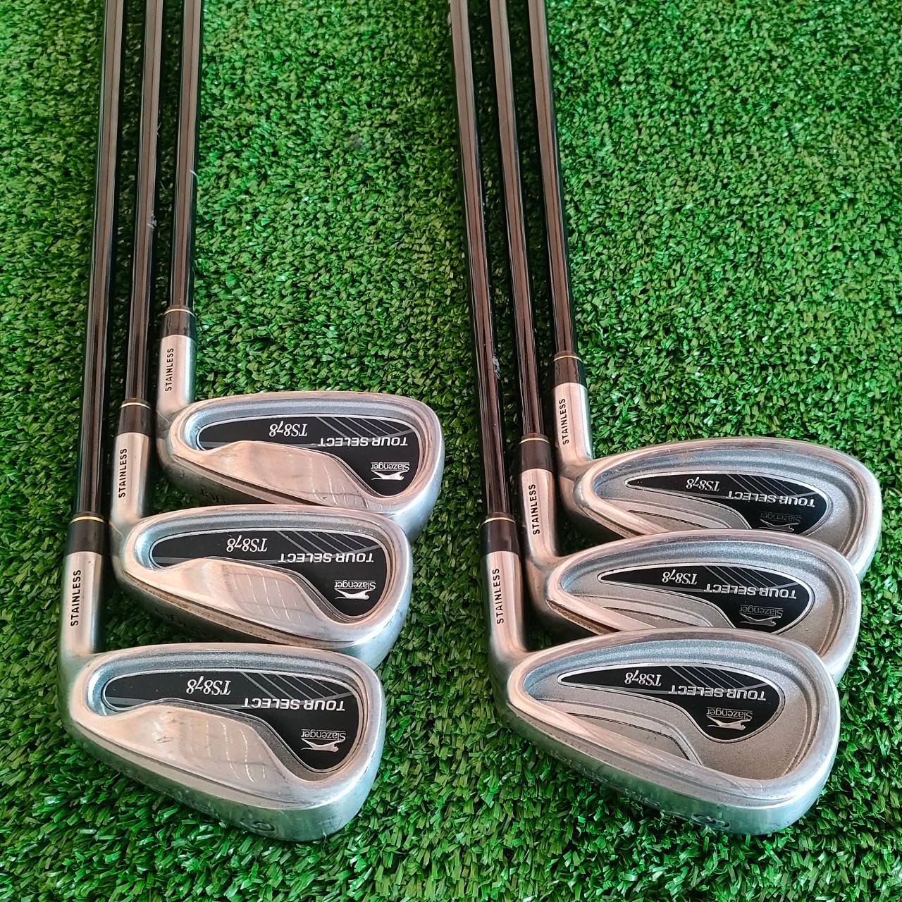 ชุดเหล็ก SLAZENGER TOUR SELECT TS878 มีเหล็ก 6-9 เเละ PW SW ก้าน TOUR PREMIUM FLEX R