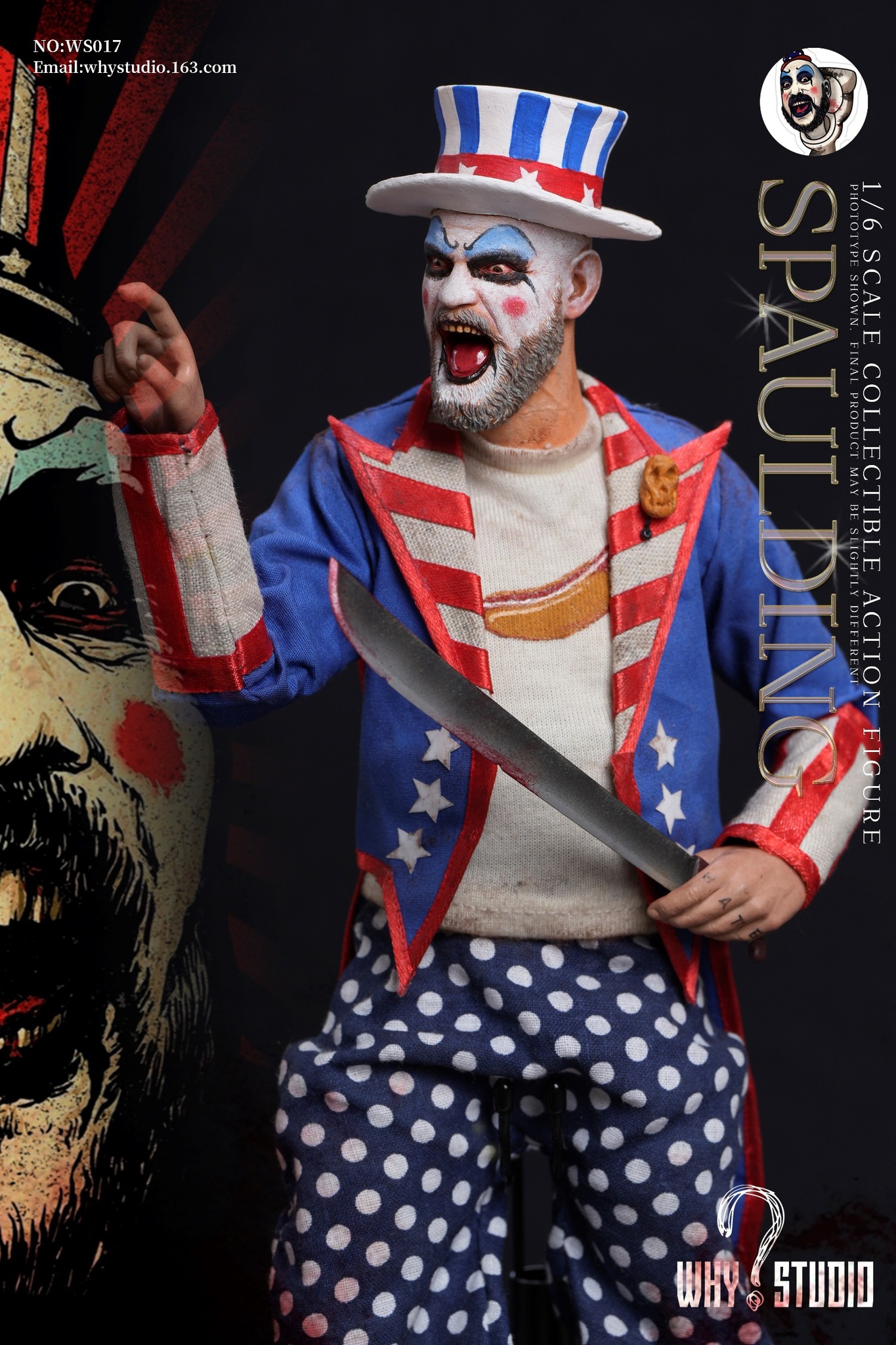[สั่งจอง] WHY STUDIO WS017 1/6 : captain Spaulding