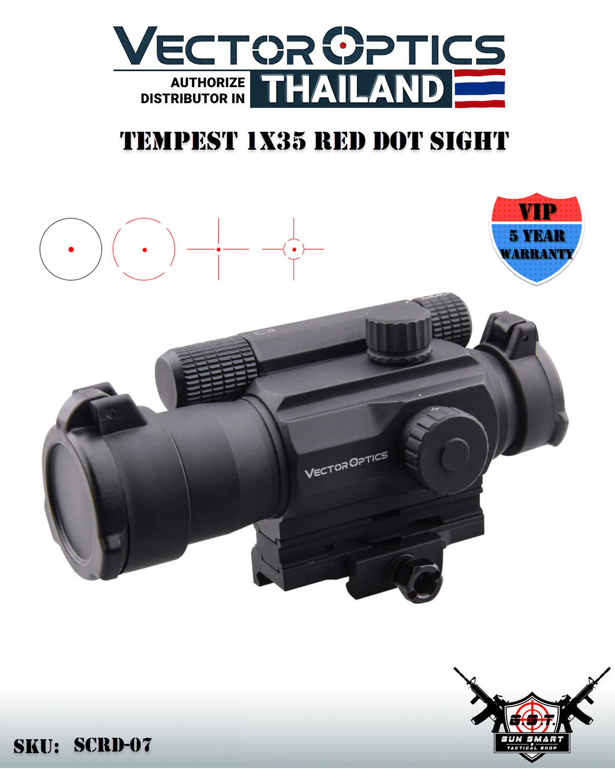 TEMPEST 1X35 RED DOT SIGHT