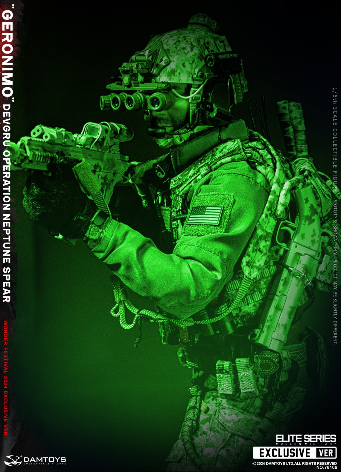 [สั่งจอง] DAMTOYS 78106 1/6 : DEVGRU Operation Neptune Spear “GERONIMO” [WF2024 Exclusive ver]