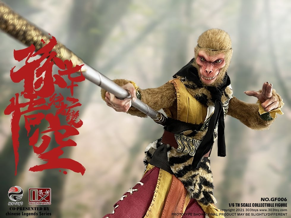 [สั่งจอง]303TOYS X OUZHIXIANG 1/6 : CHINESE LEGENDS SERIES - SNEAKING ON YALONG HILL: SUN WUKONG - 72 METAMORPHOSES