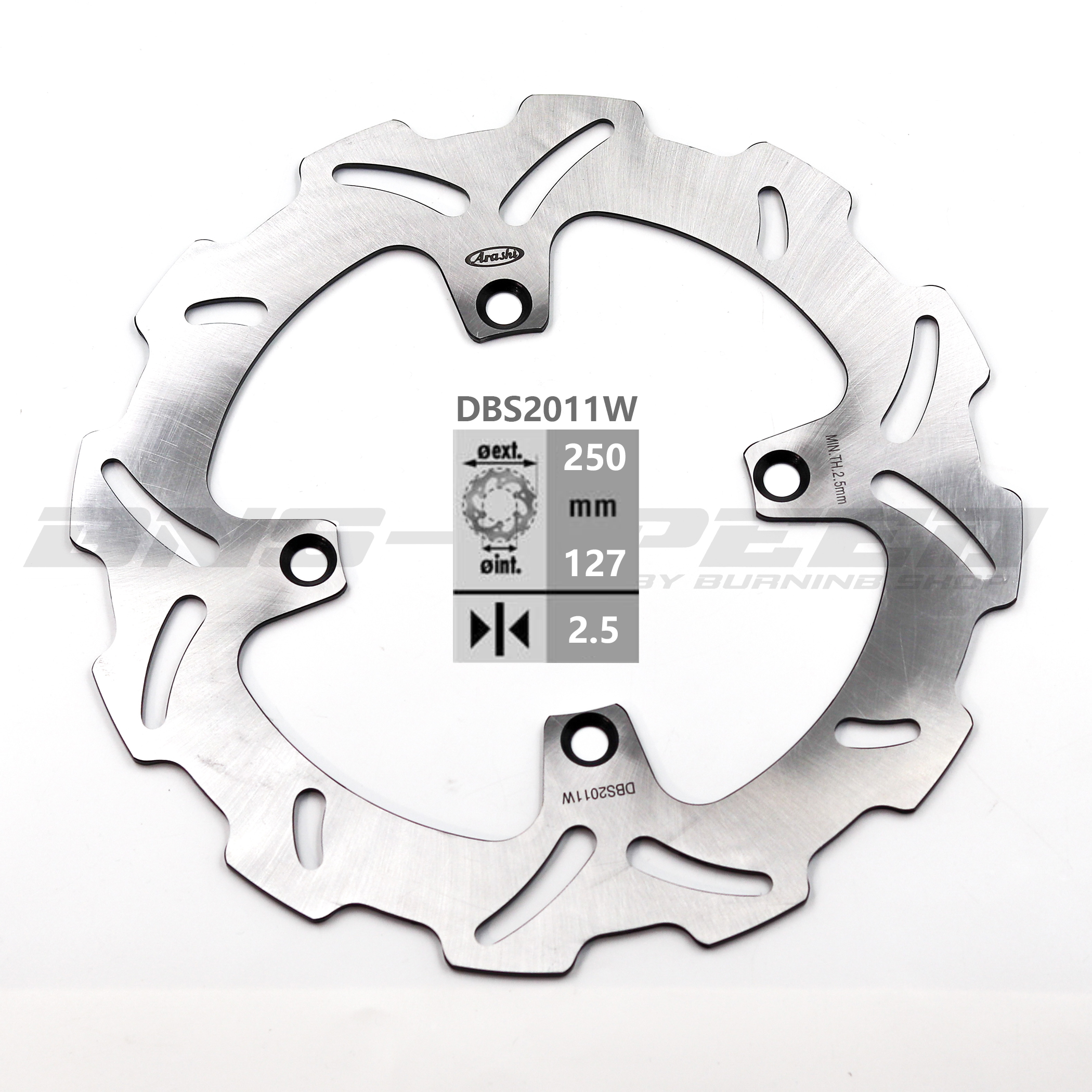 จานดิสเบรคหน้า Arashi Front Brake Disc DBS2011W KX125/250, KX250/450F