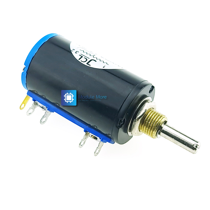ตัวต้านทานปรับละเอียด Multiturn Potentiometer WXD3-13-2W 10k Ohm Rotary side Rotary Multiturn Wirewound Potentiometer