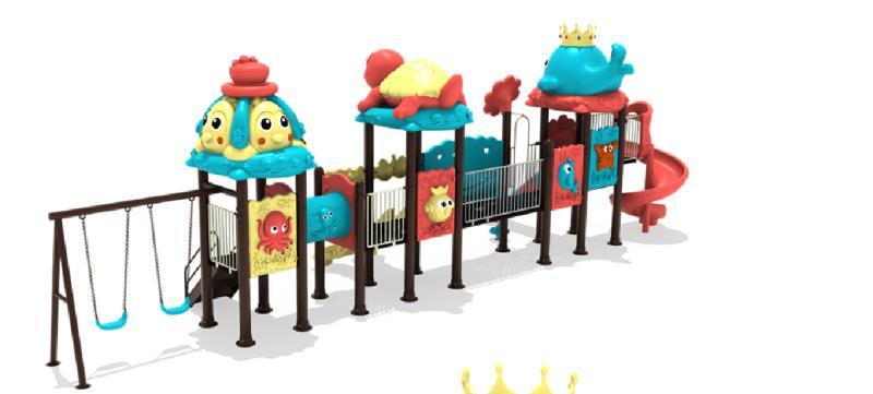 เครื่องเล่นสนาม กลางแจ้ง,ชุดสัตว์ทะเล, ของเล่นเสริมพัฒนาการ, ครุภัณฑ์สนามเด็กเล่น สพฐ ประชารัฐ ศูนย์พัฒนาเด็กเล็ก playground,สไลเดอร์,ของเล่นเสริมพัฒนาการ,เครื่องเล่นสนาม, สนามเด็กเล่น