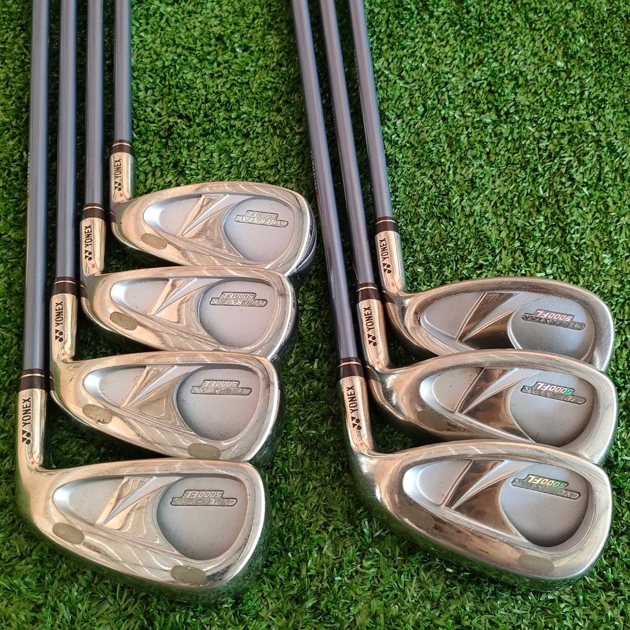 ** ไม้กอล์ฟสำหรับผู้หญิง ** ชุดเหล็ก YONEX CYBER STAR 5000FL มีเหล็ก 5-9 เเละ PW SW