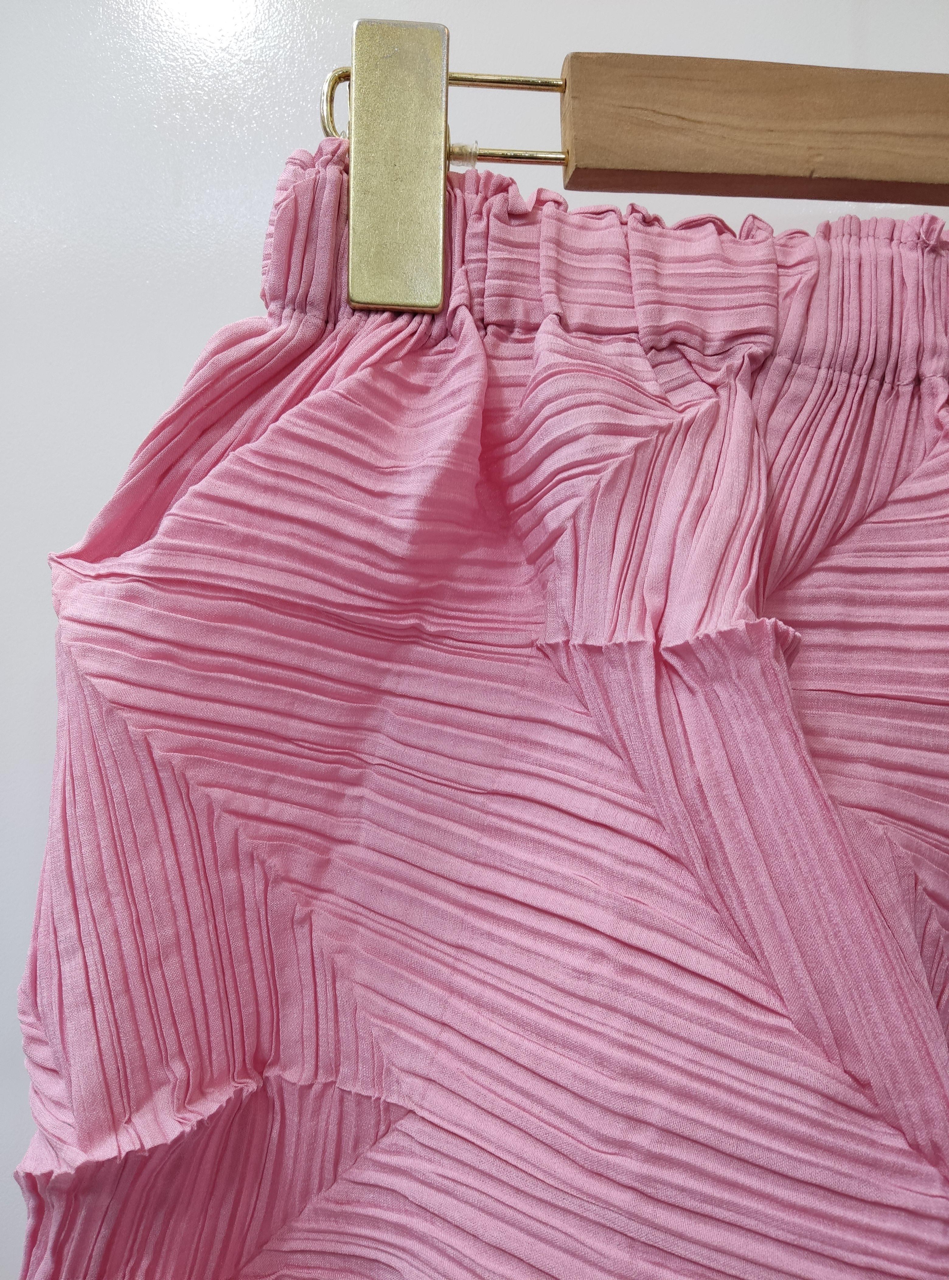 ยาว 19 นิ้ว 2MUAY รุ่น GM17661 กางเกงอัดพลีท SHORT LEG ZIG ZAG PLEATED PANTS 3สี FREE SIZE