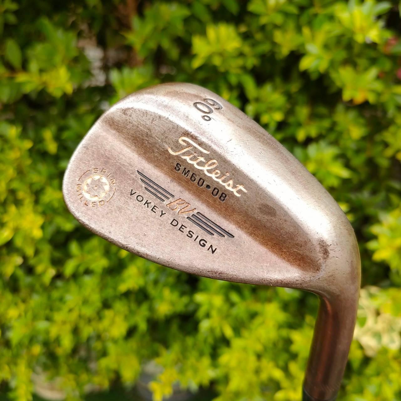 WEDGE TITLEIST VOKEY DESIGN องศา 60 เบาท์ 08 SPIN MILLED สุดยอดหน้าตะไบ คมจัดๆ รุ่นสนิม OIL CAN ไม่เคลือบ ทำให้ได้ฟีลลิ่งที่สุดยอดพิเศษ!! ไม้กอล์ฟมือสอง ของแท้ BY NakaraLuxurious