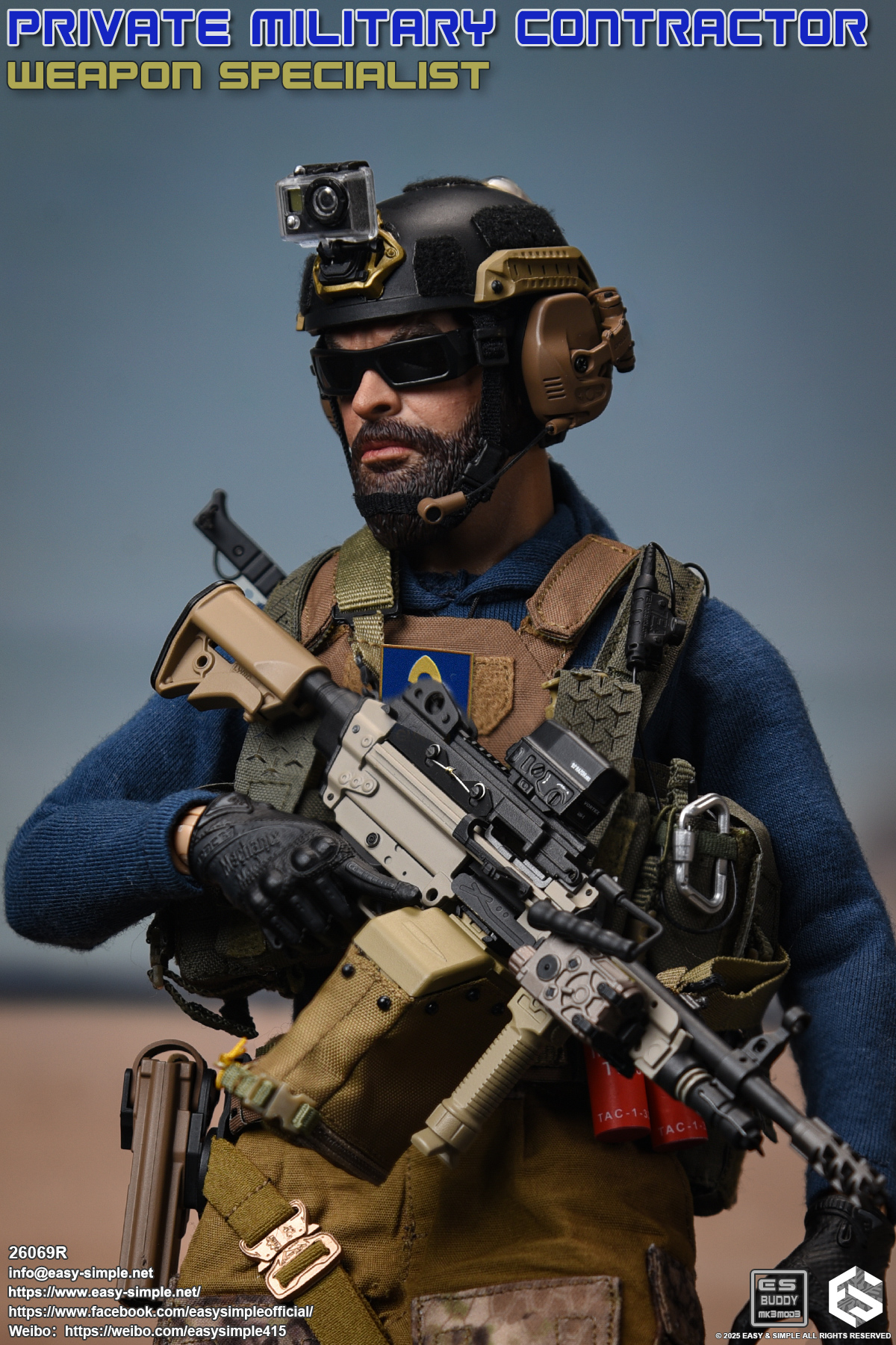 [สั่งจอง] Easy&Simple ES 26069R 1/6 : Private Military Contractor Weapon Specialist