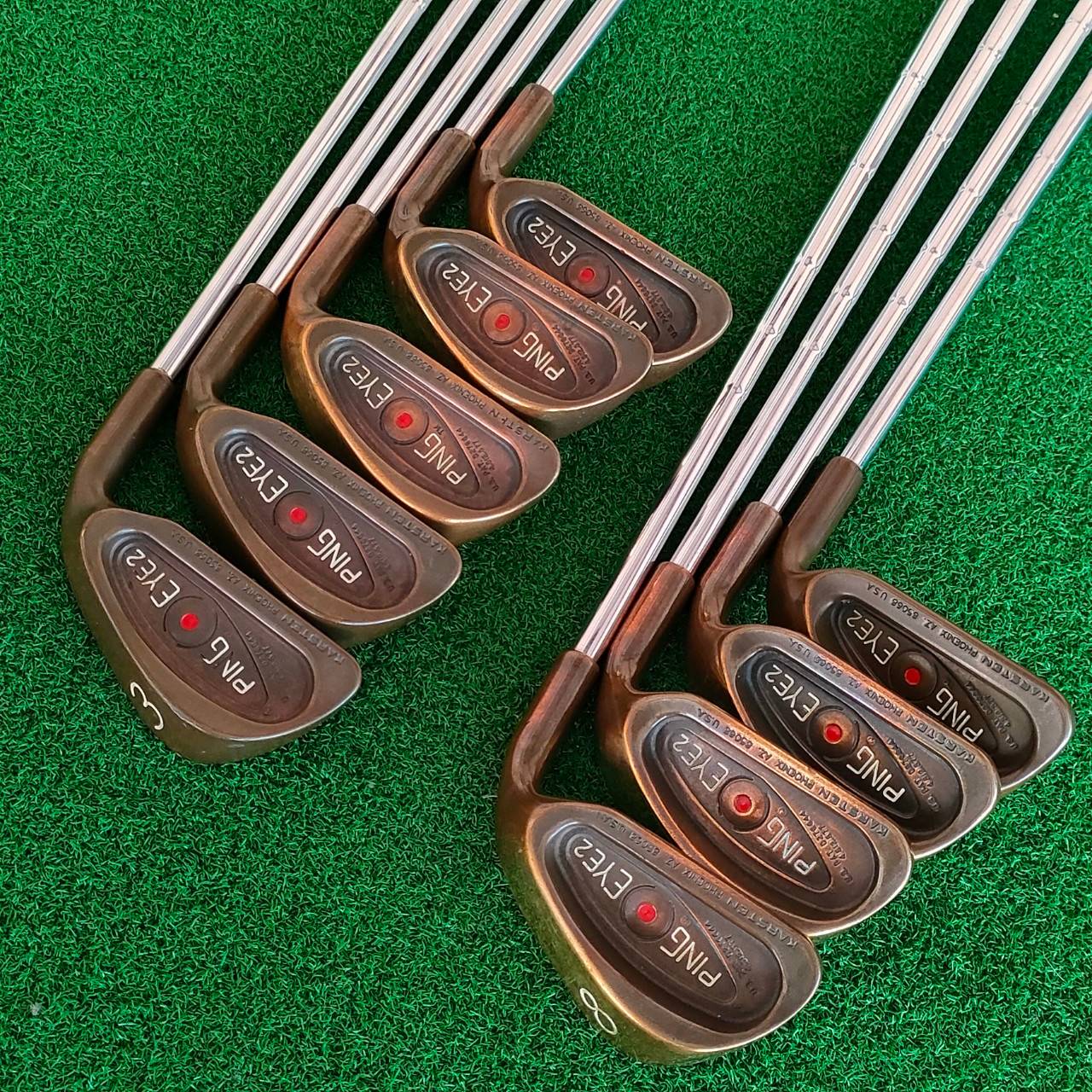 ชุดเหล็ก PING EYE2 จุดแดง มีเหล็ก 3 - 9 เเละ W SW ครบชุด สุดยอดแห่งวัสดุ Beryllium Copper หาวัสดุแบบนี้ไม่ได้แล้วครับ ราคาพุ่ง ในต่างประเทศ รุ่นนี้เลย 3 หมื่น