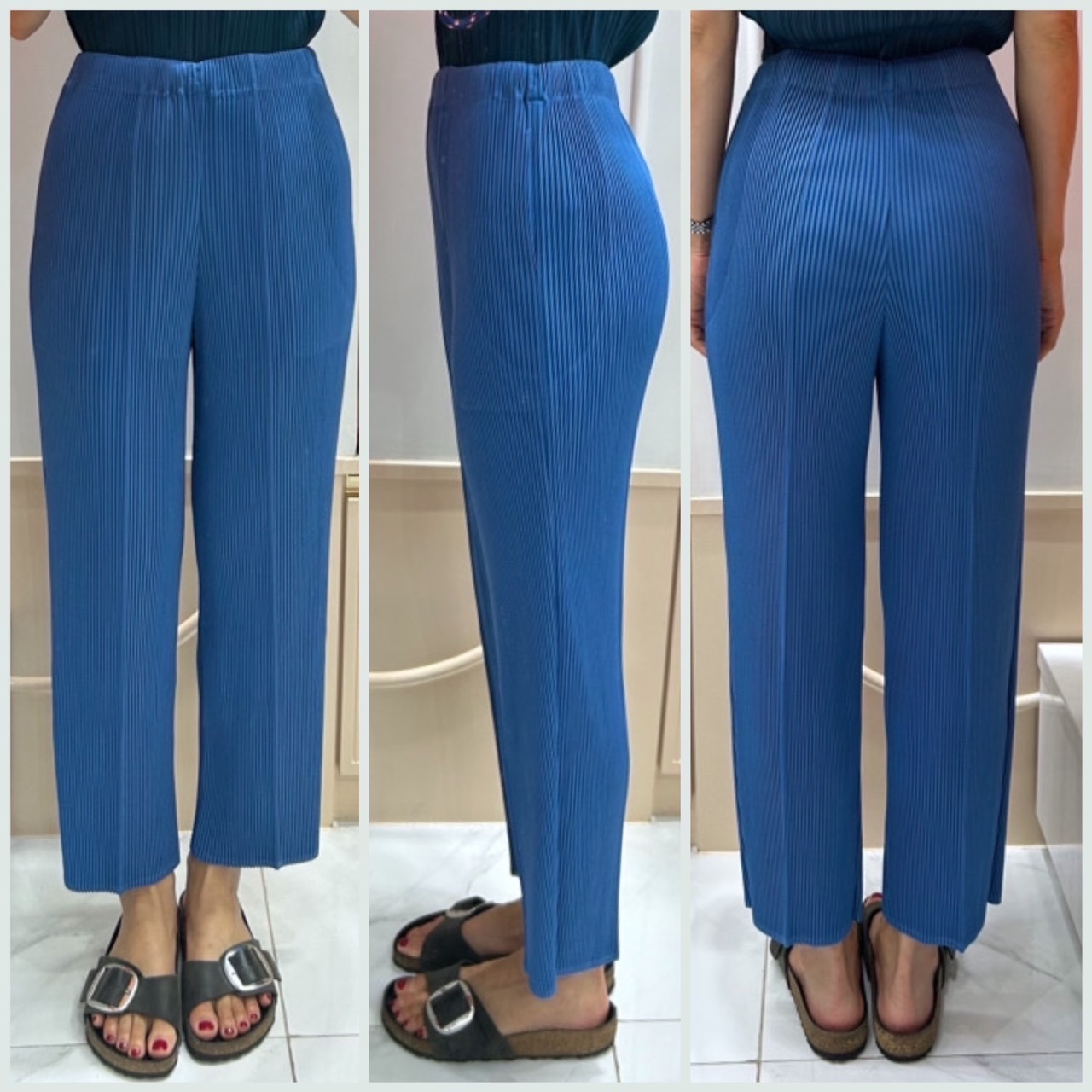 ยาว 36นิ้ว 2MUAY รุ่น GJO2255 กางเกงผู้หญิง กางเกงพลีทคุณภาพ 13สี FREE SIZE THICK STRAIGHT PLEATED PANTS