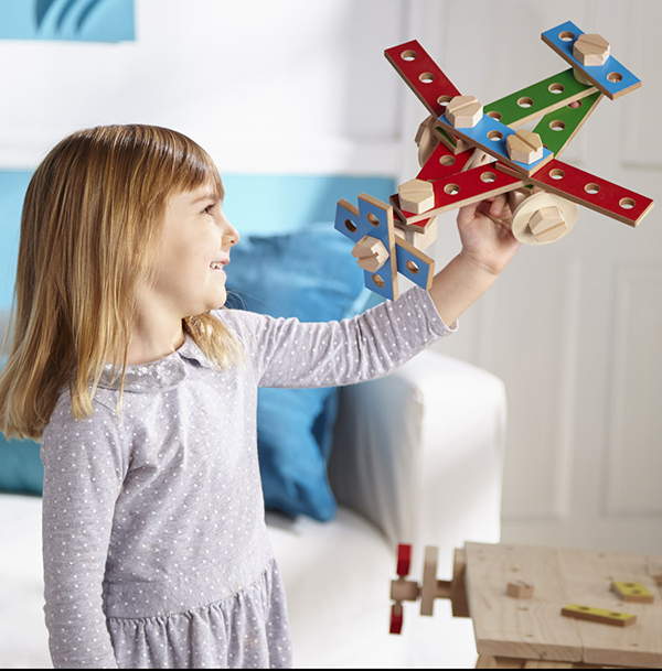 ชุดแท่นประดิษฐ์ รุ่นก่อสร้าง รุ่นใหญ่สมจริง ส่งเสริมการเรียนรู้ เสริมสร้างพัฒนาการ Wooden Project Workbench Melissa&Doug, ของเล่นเสริมพัฒนาการ, ของเล่น