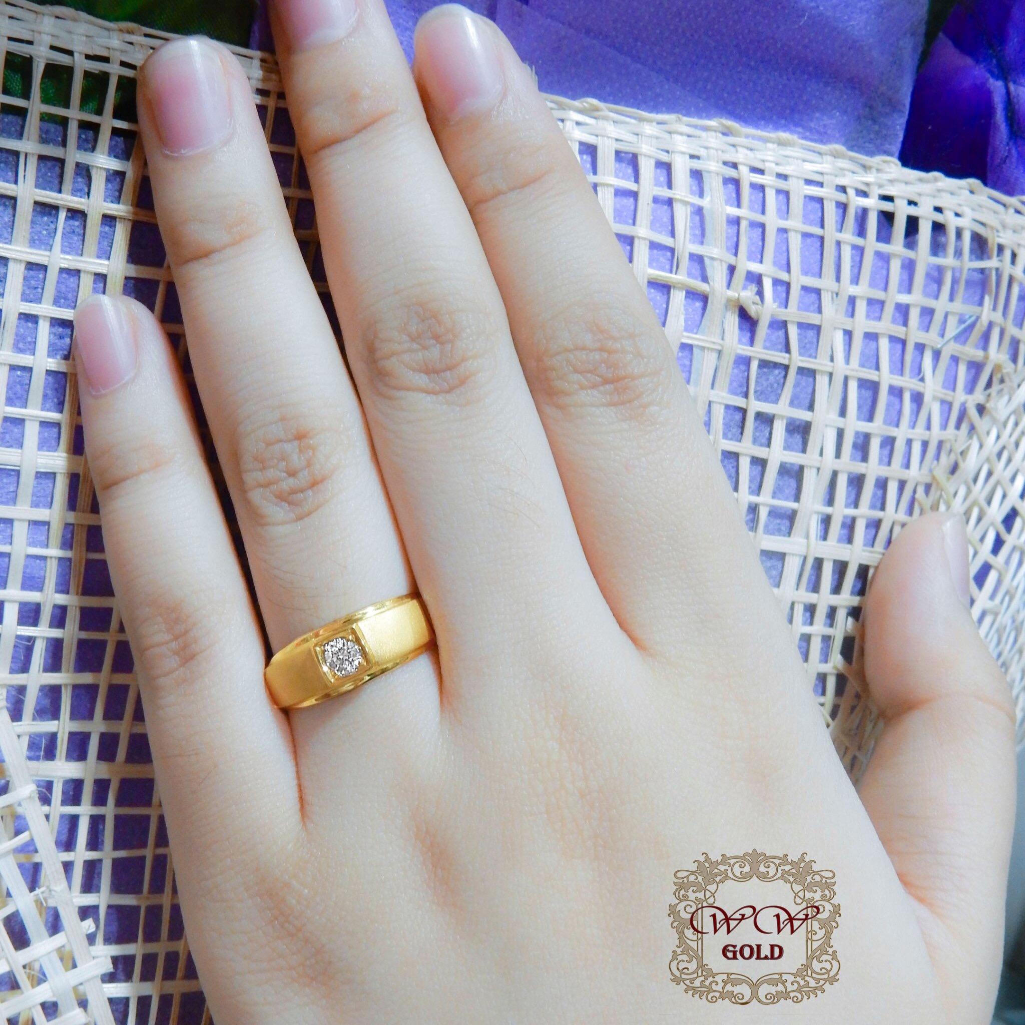 แหวนพ่นทราย (เพชรสวิส cz)