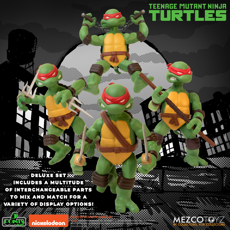 [สั่งจอง]Mezco Toyz 5 POINTS : Teenage Mutant Ninja Turtles Deluxe (3.75นิ้ว)