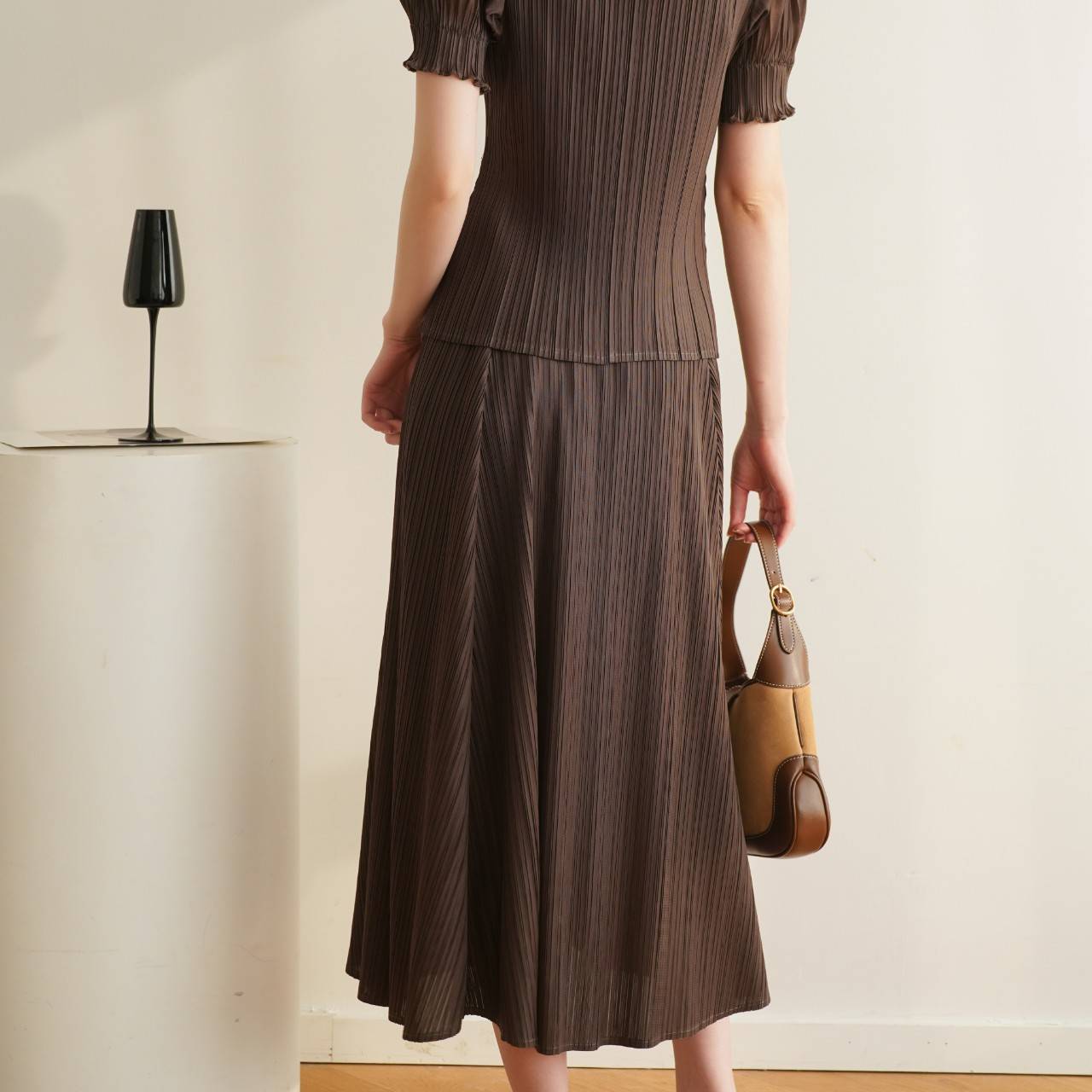 ยาว 31นิ้ว! 2MUAY รุ่น GJO8130 กระโปรงอัดพลีทงานคุณภาพ FLARED PLEATED SKIRT 20สี FREE SIZE