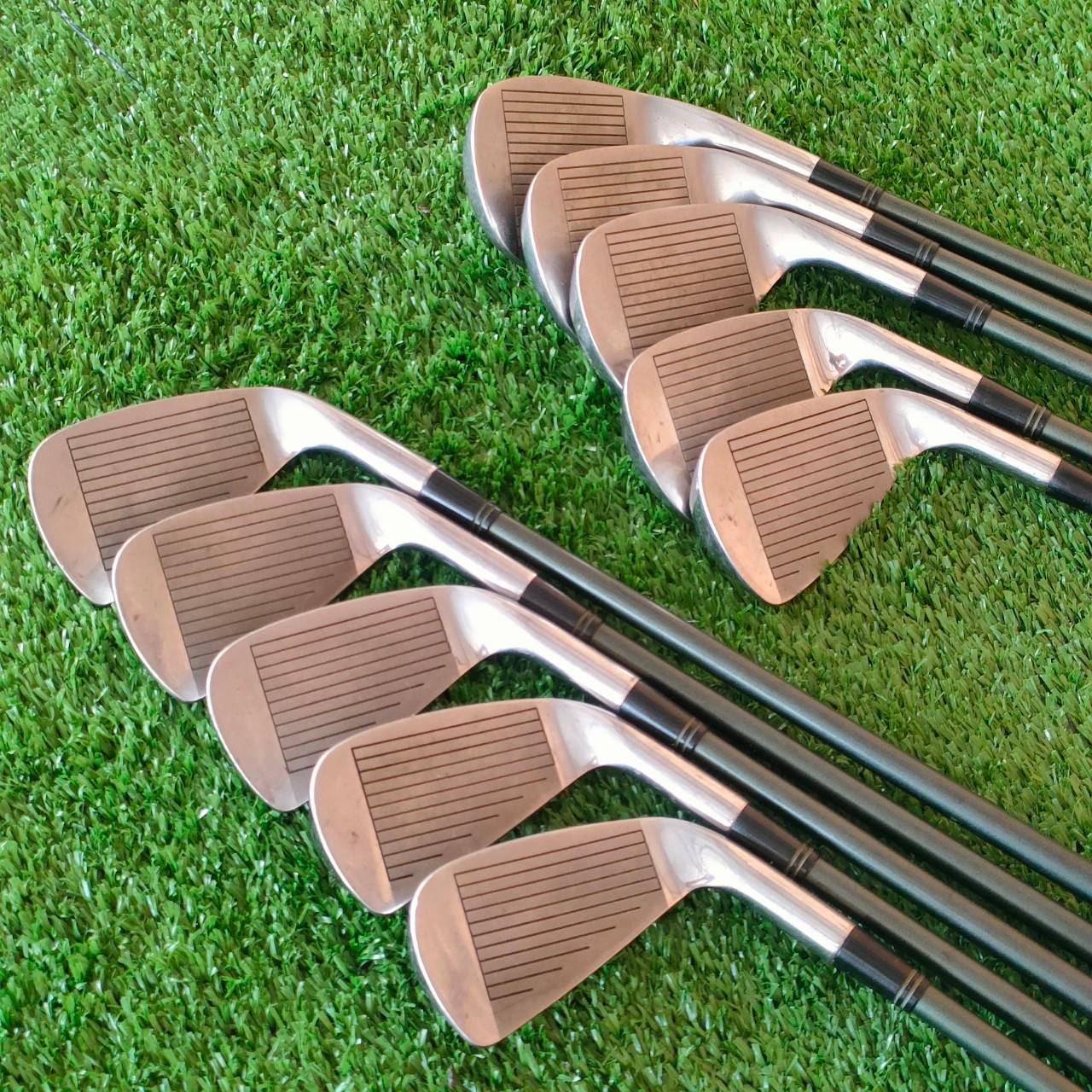 ** ไม้กอล์ฟสำหรับท่านที่ถนัดซ้าย** ชุดเหล็ก LIMITED ORAION HIMOMENT 100-ST มีเหล็ก 3 - 9 เเละ PW เเละ AW SW ก้าน MIDDLE KICK FLEX S