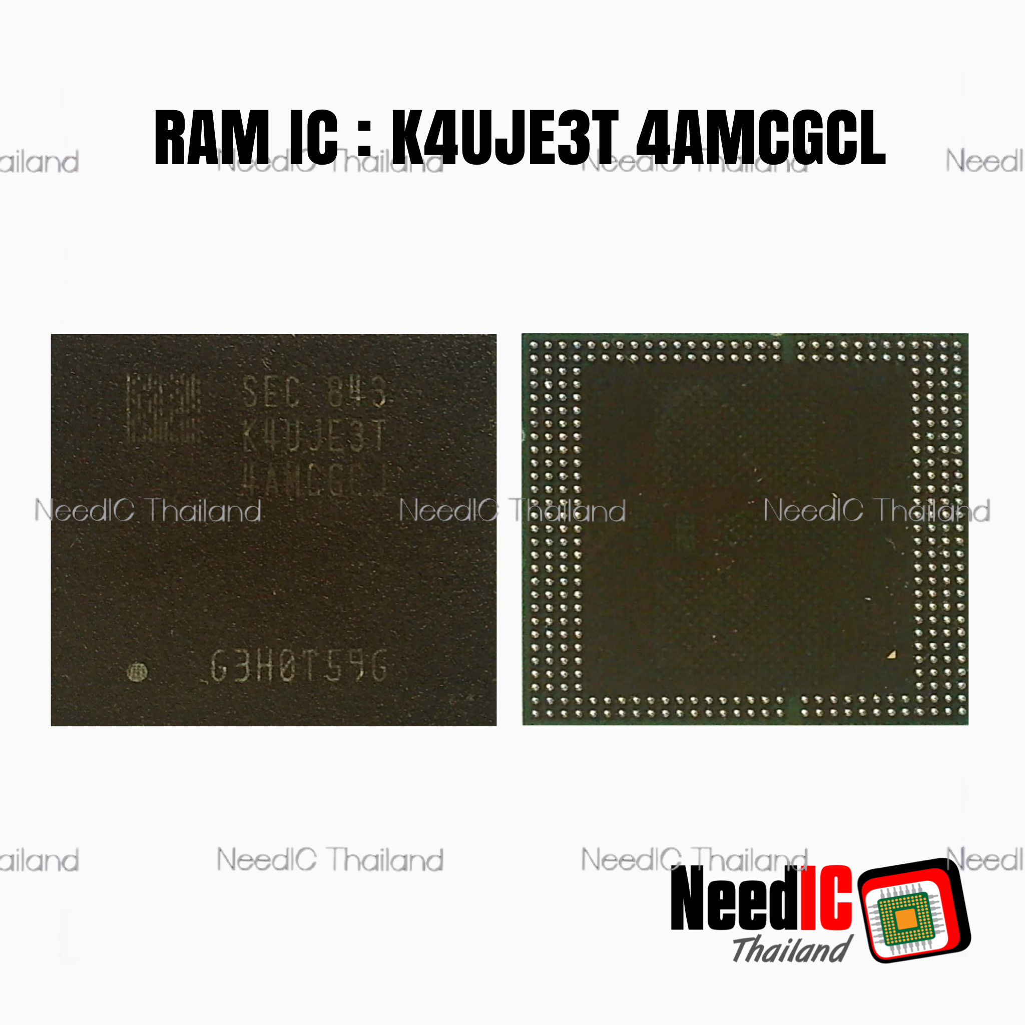 RAM IC : K4UJE3T 4AM CGCL