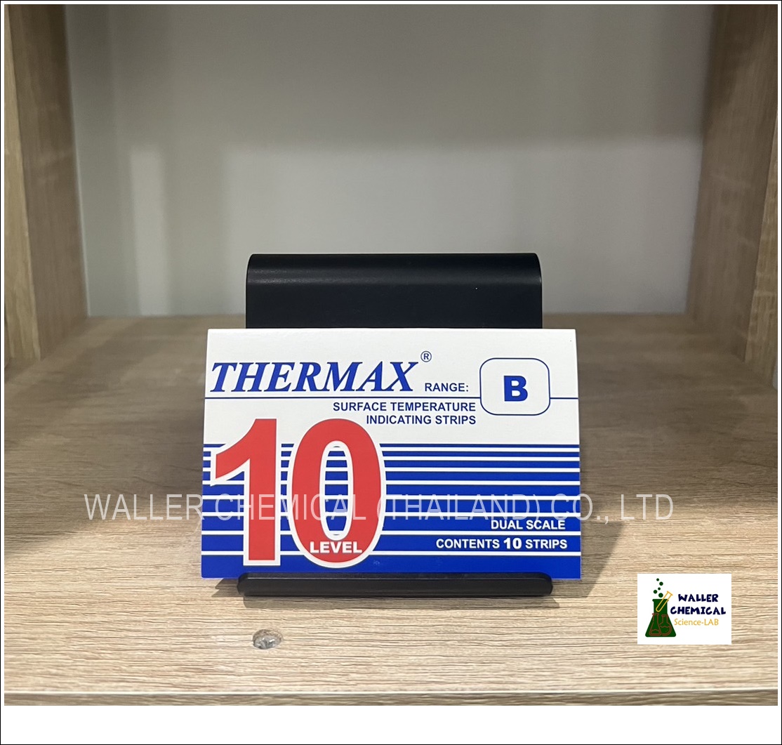 แผ่นวัดอุณหภูมิ Thermax 10 Level Strips Range B (77-127°C)