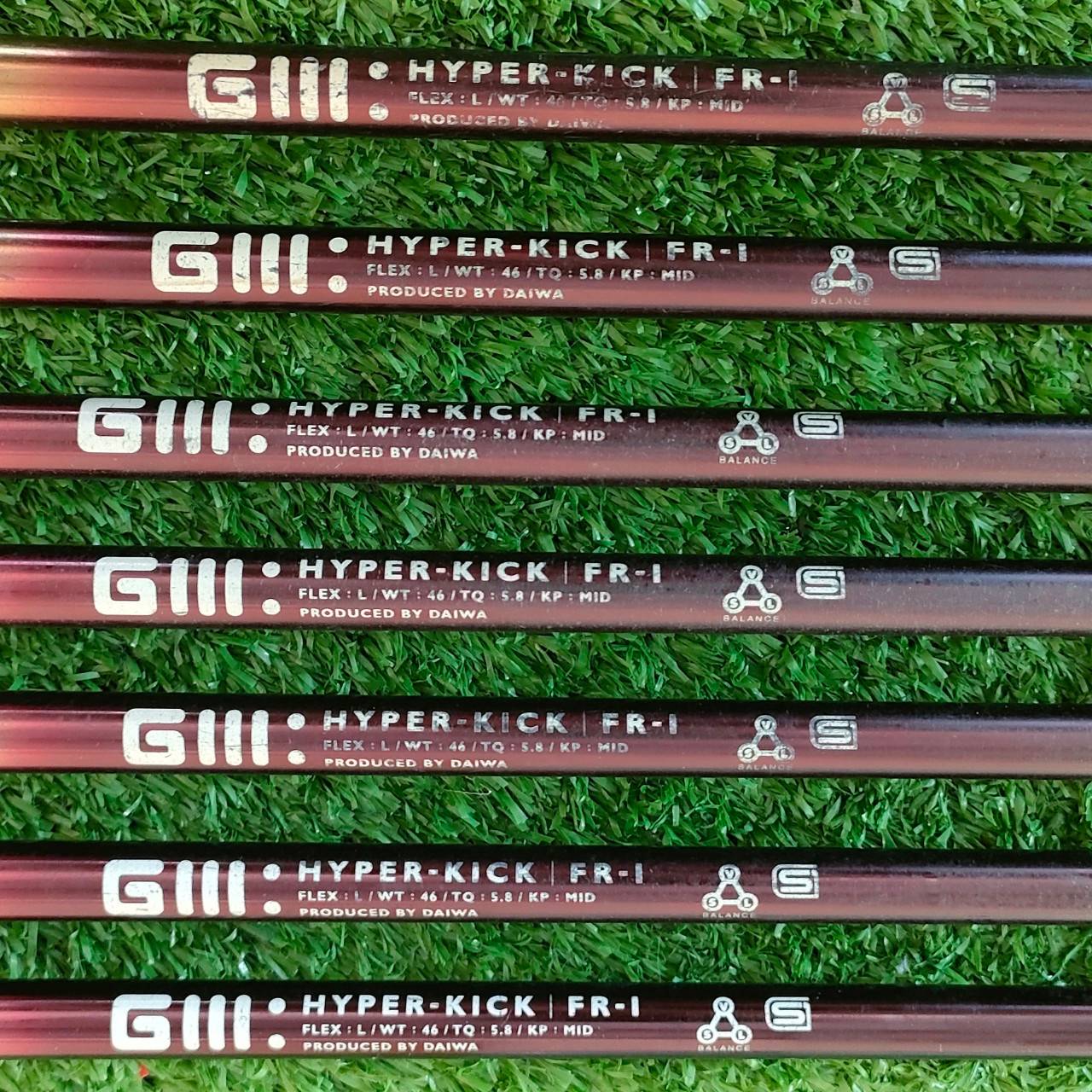 ** ไม้กอล์ฟสำหรับผู้หญิง ** ชุดเหล็ก DAIWA GIII TUNGSTEN LOW GRAVITY มีเหล็ก 5-9 เเละ PW AW ก้าน GII HYPER KICK FR-I FLEX L สุดยอดชุดเหล็กพรีเมี่ยม
